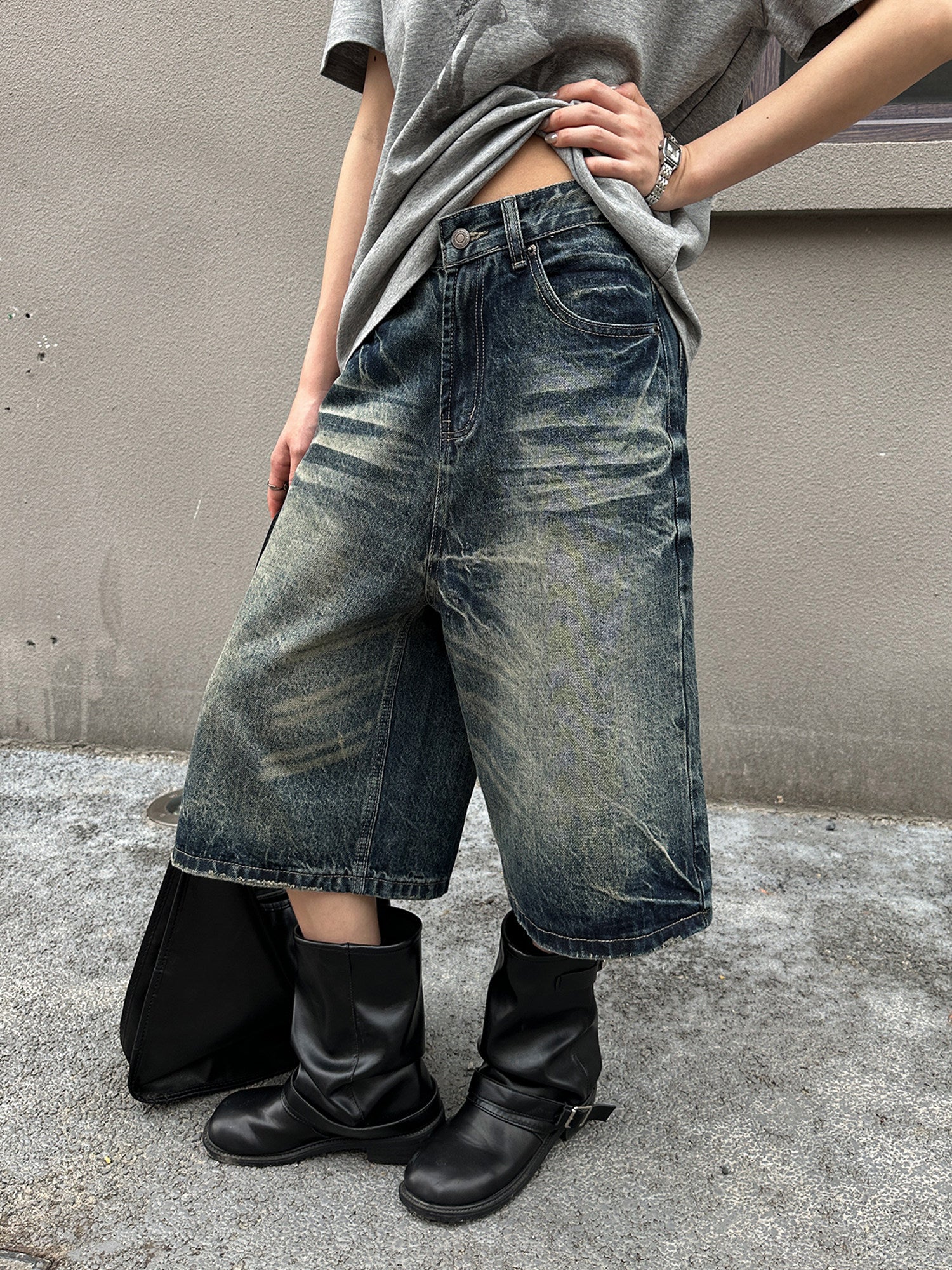 QS819B denim shorts
