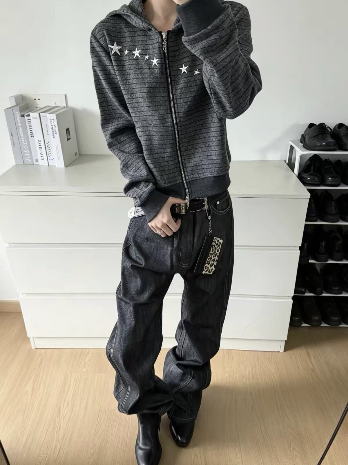 QS937B zip hoodie