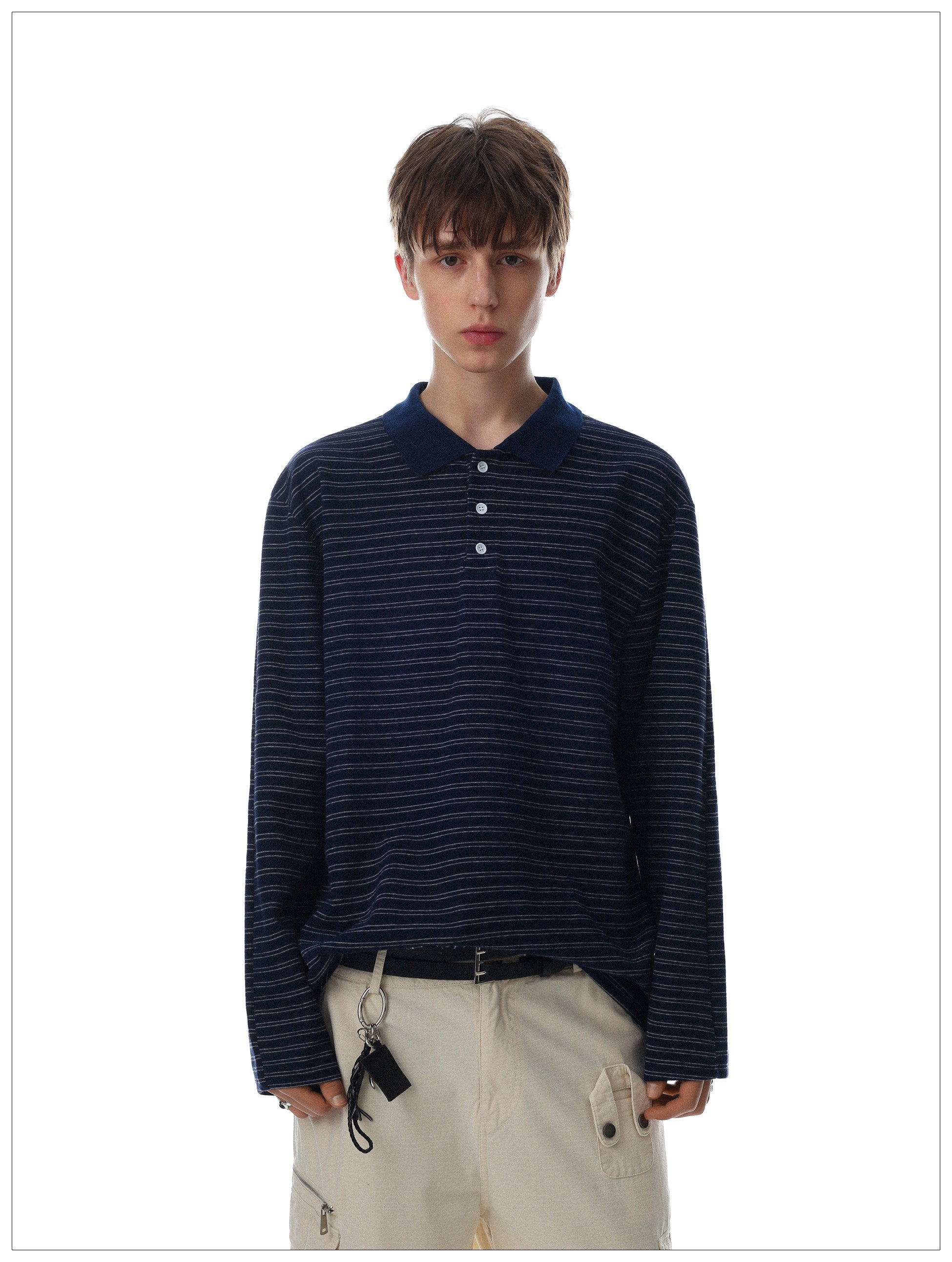 QS736B L/S polo