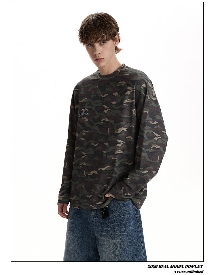 QS716B camouflage L/S tee