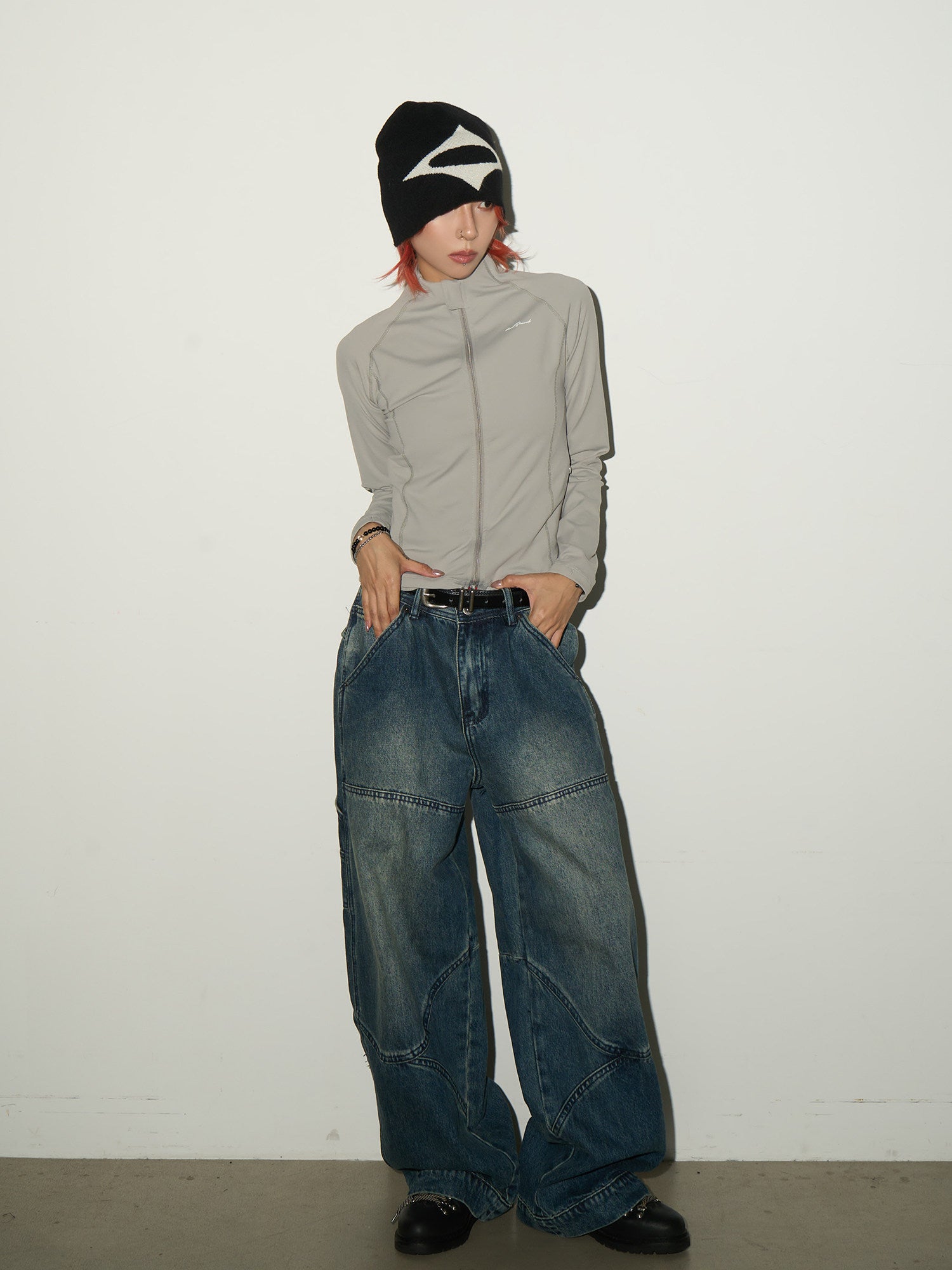 QS739B wash denim