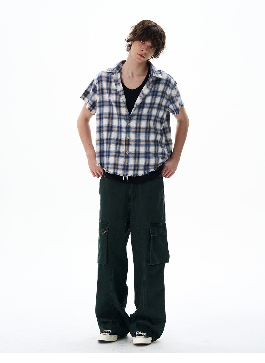 QS410B check shirts