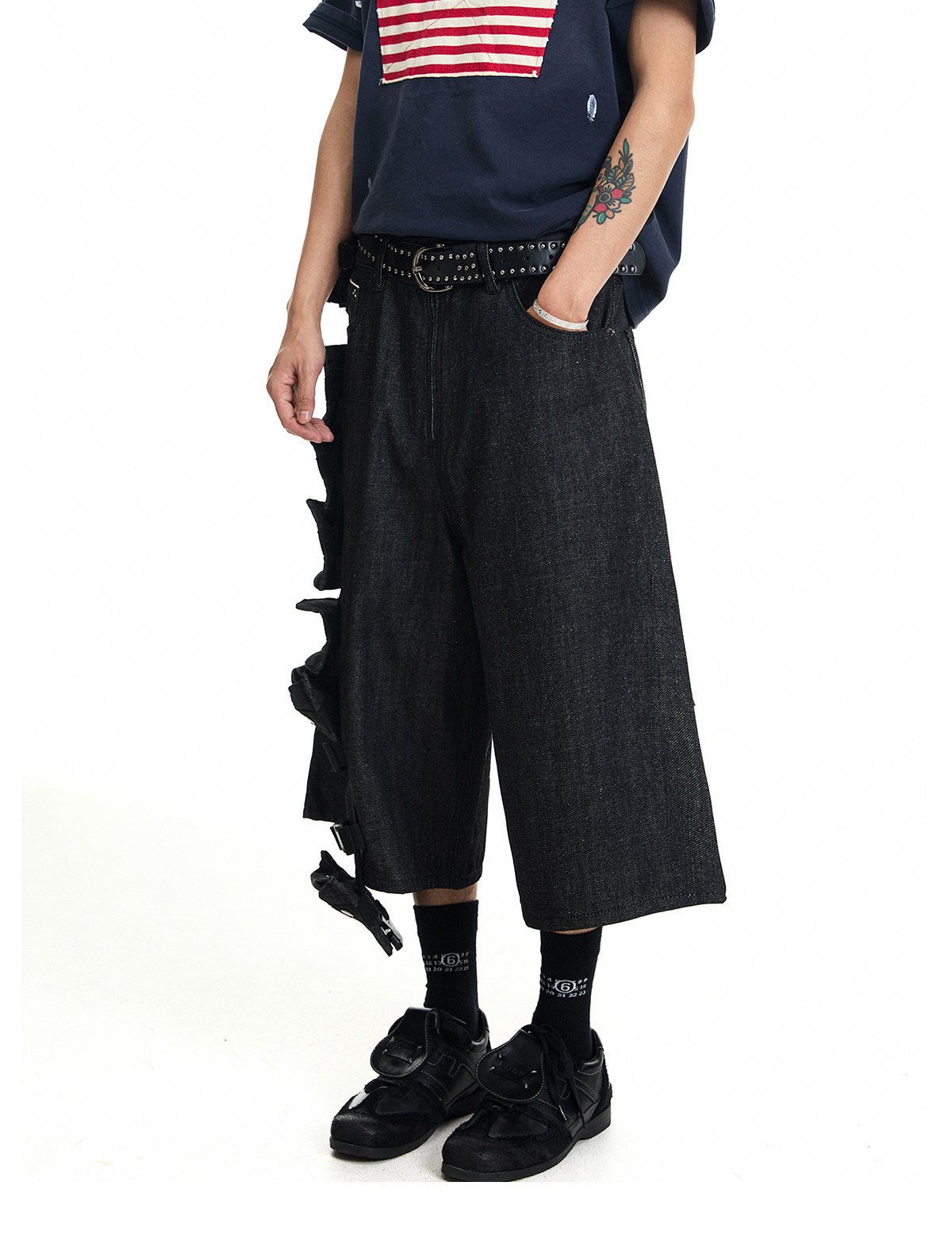 QS835B denim shorts