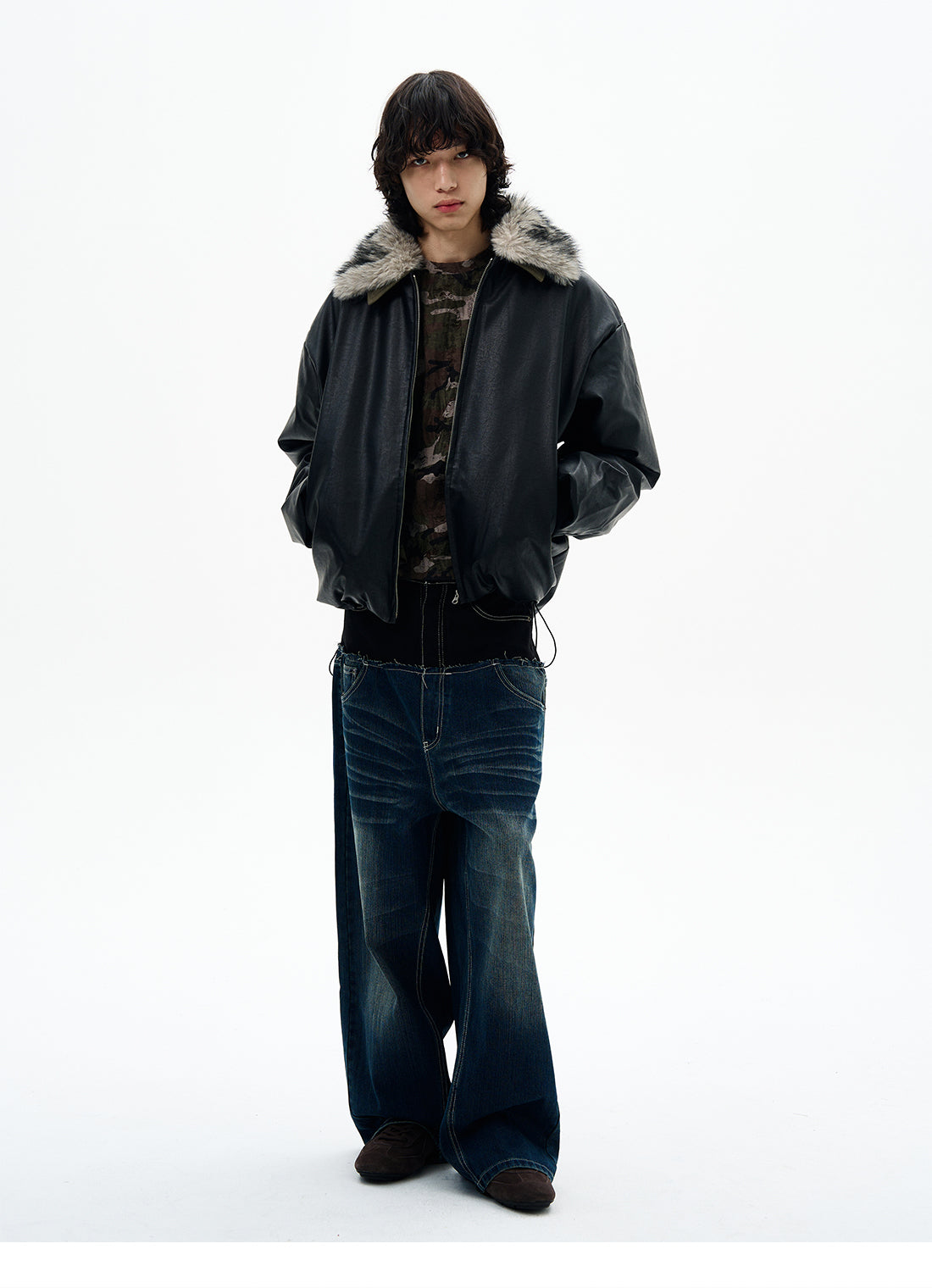 QS662B leather jacket