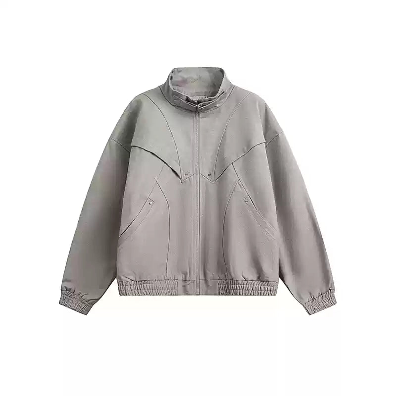 QS347B stand collar jacket