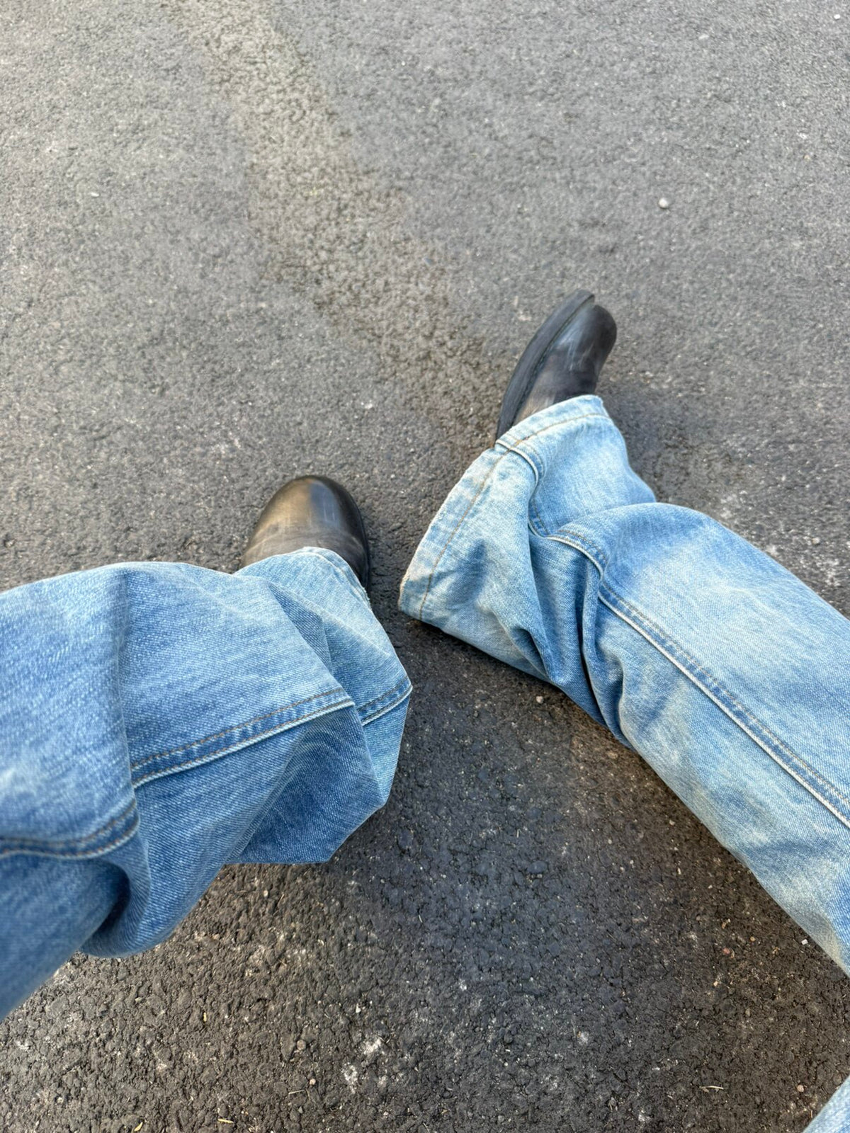 QS921B flare denim