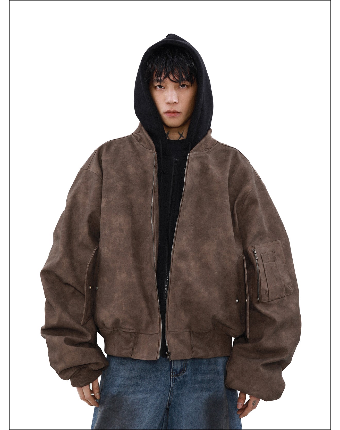 QS024B hoodie loose jacket