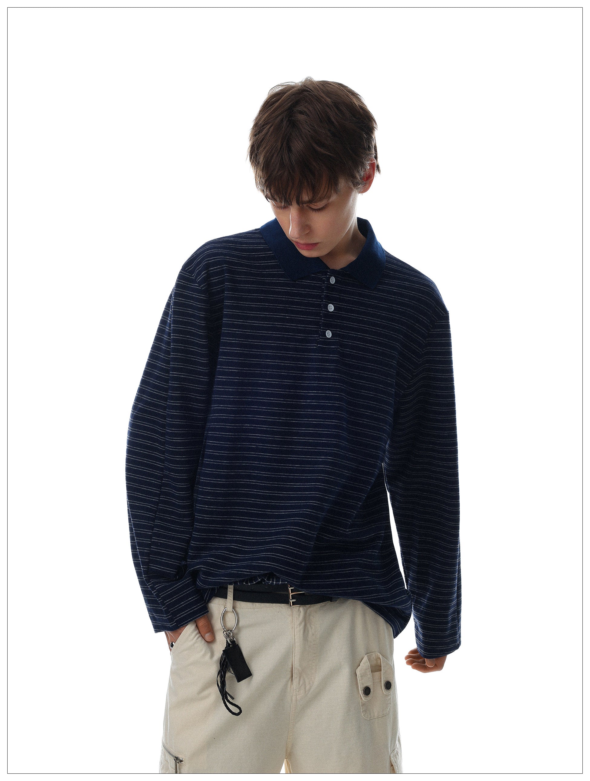QS736B L/S polo