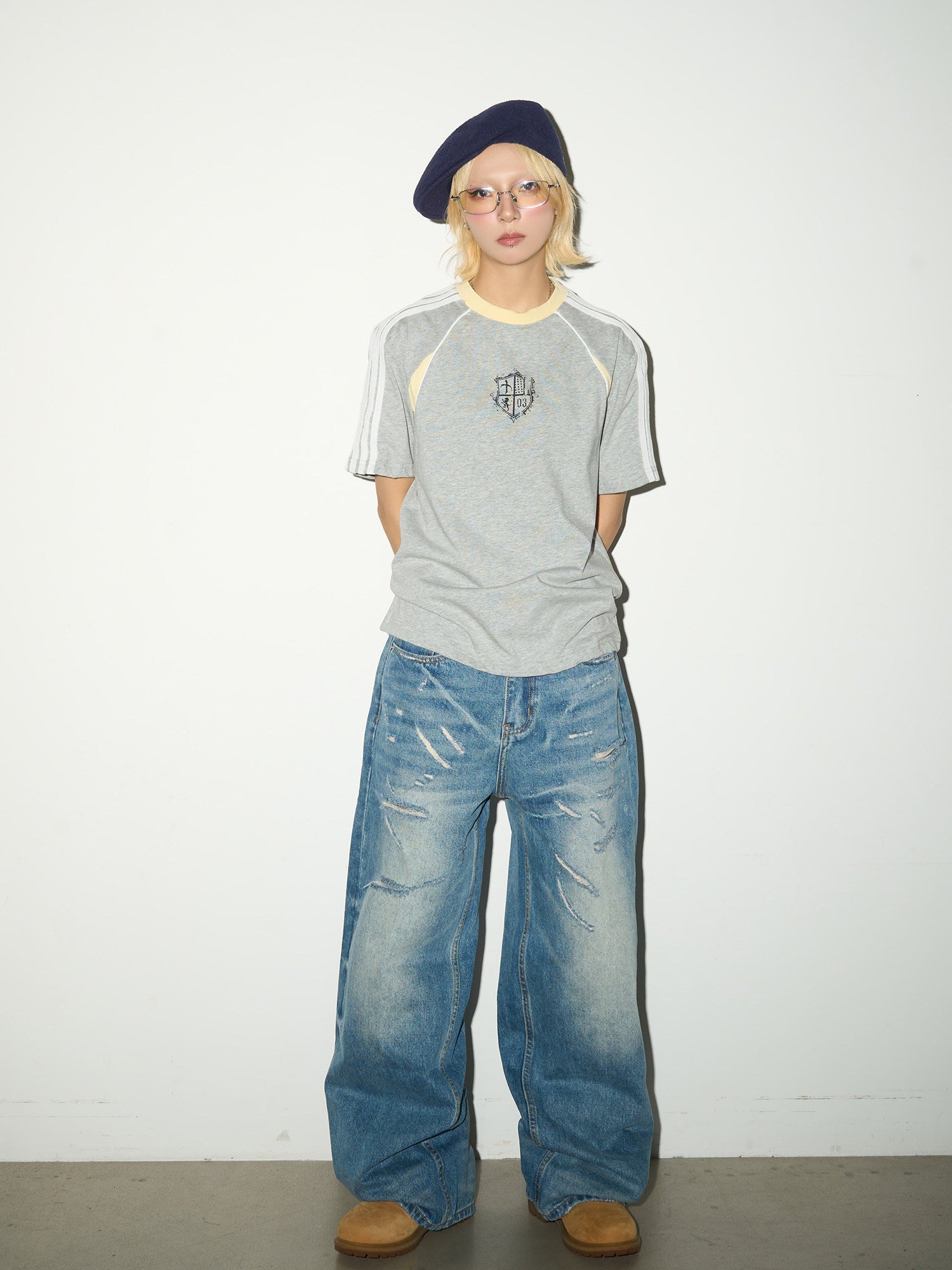 QS761B wash denim