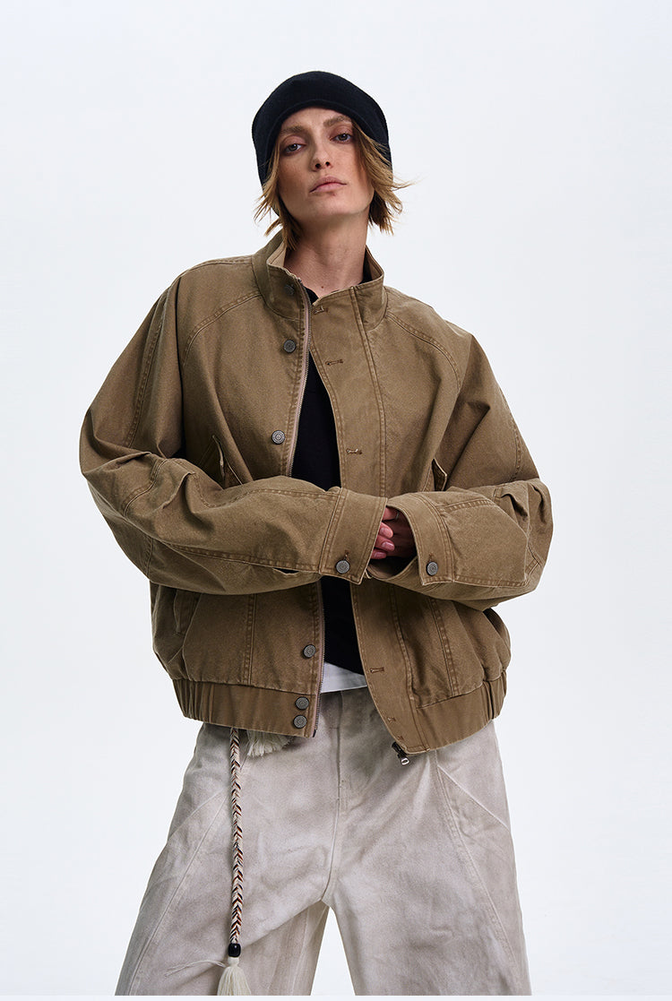 QS374B stand collar jacket