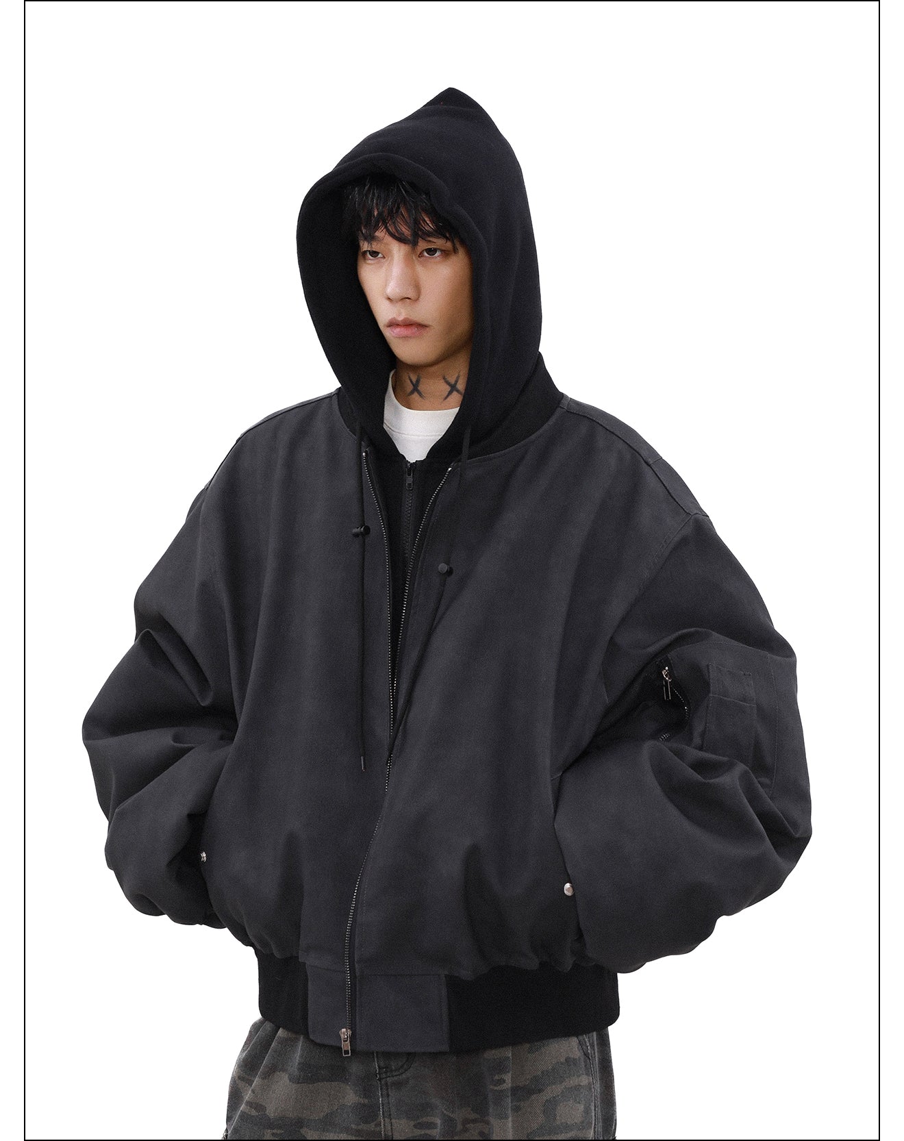 QS024B hoodie loose jacket