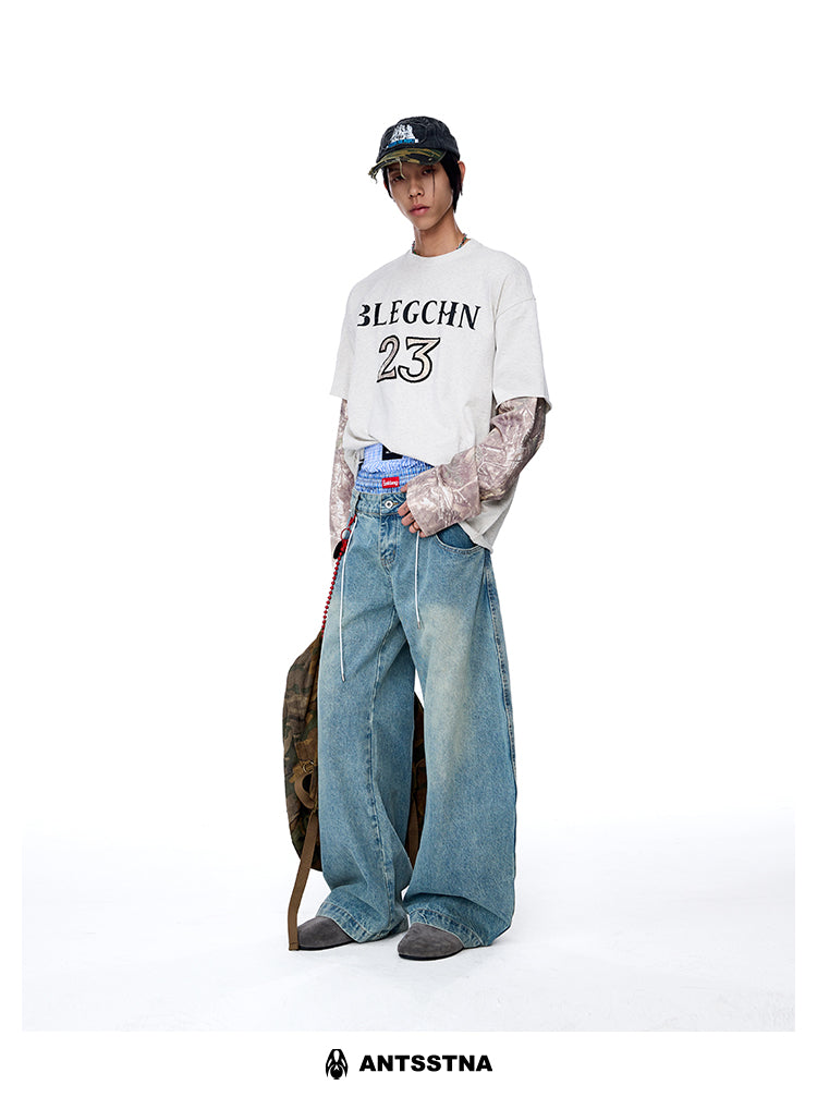 QS268B double waist denim