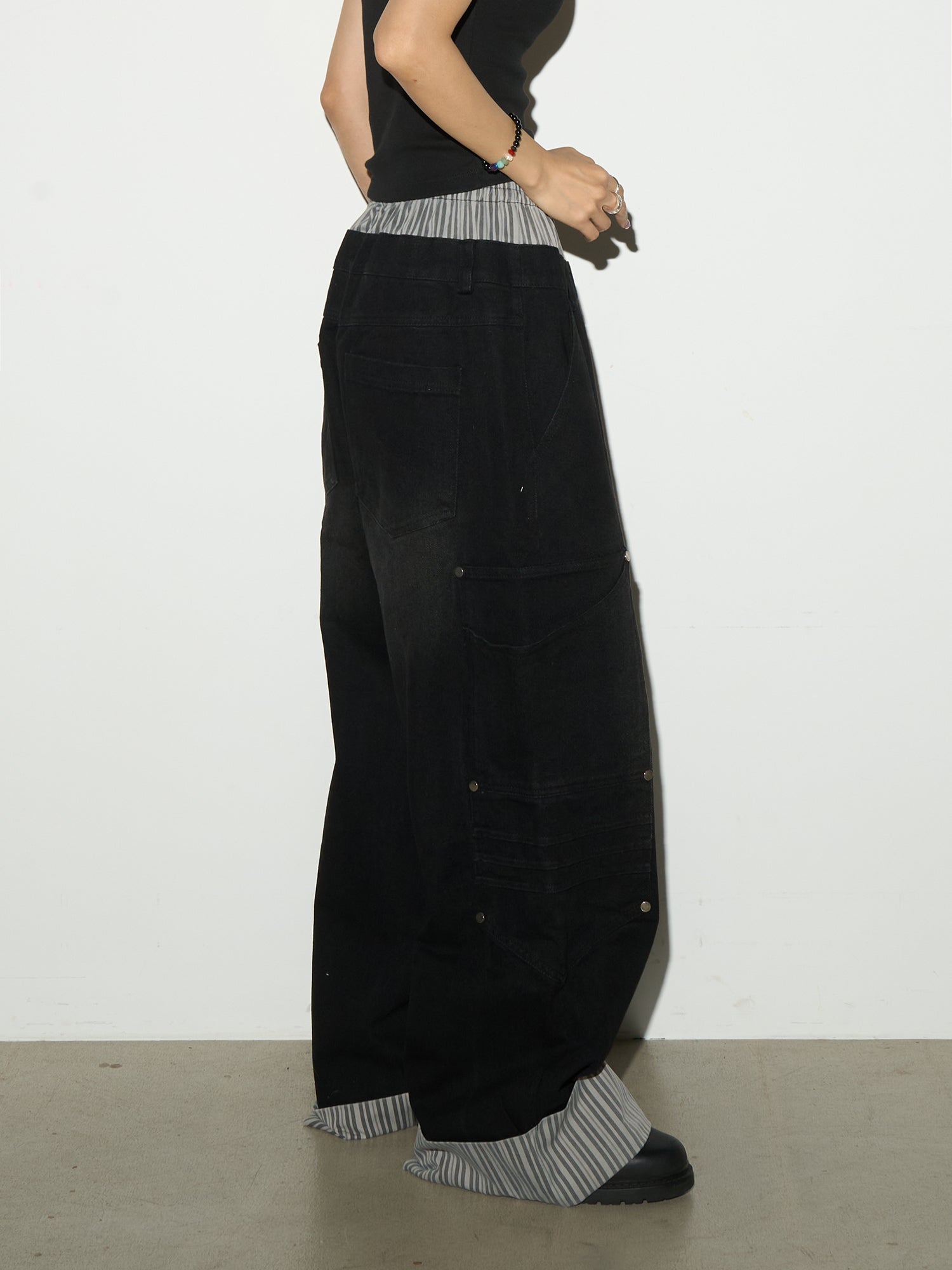 QS572B double waist pants