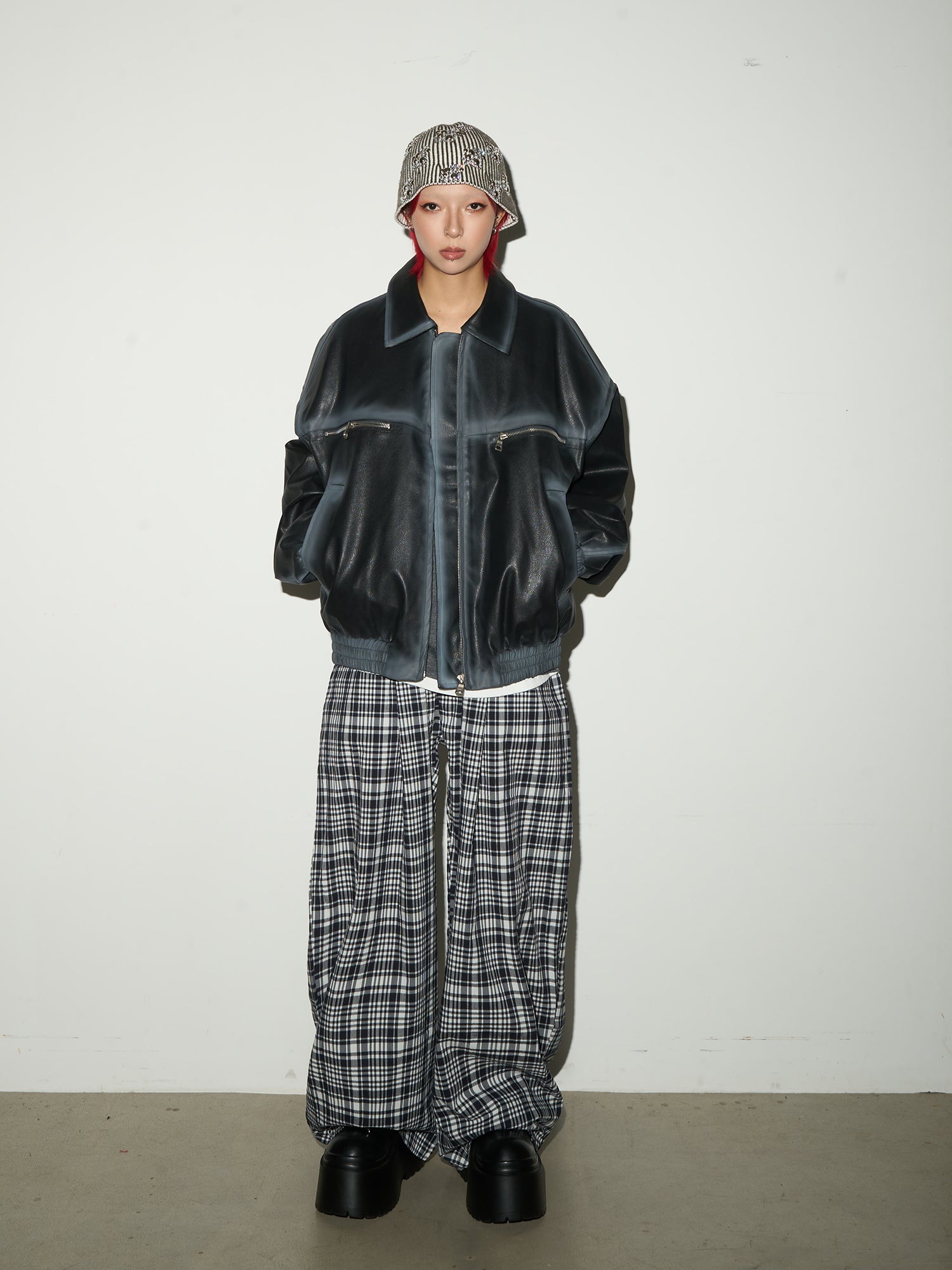 QS626B check pants