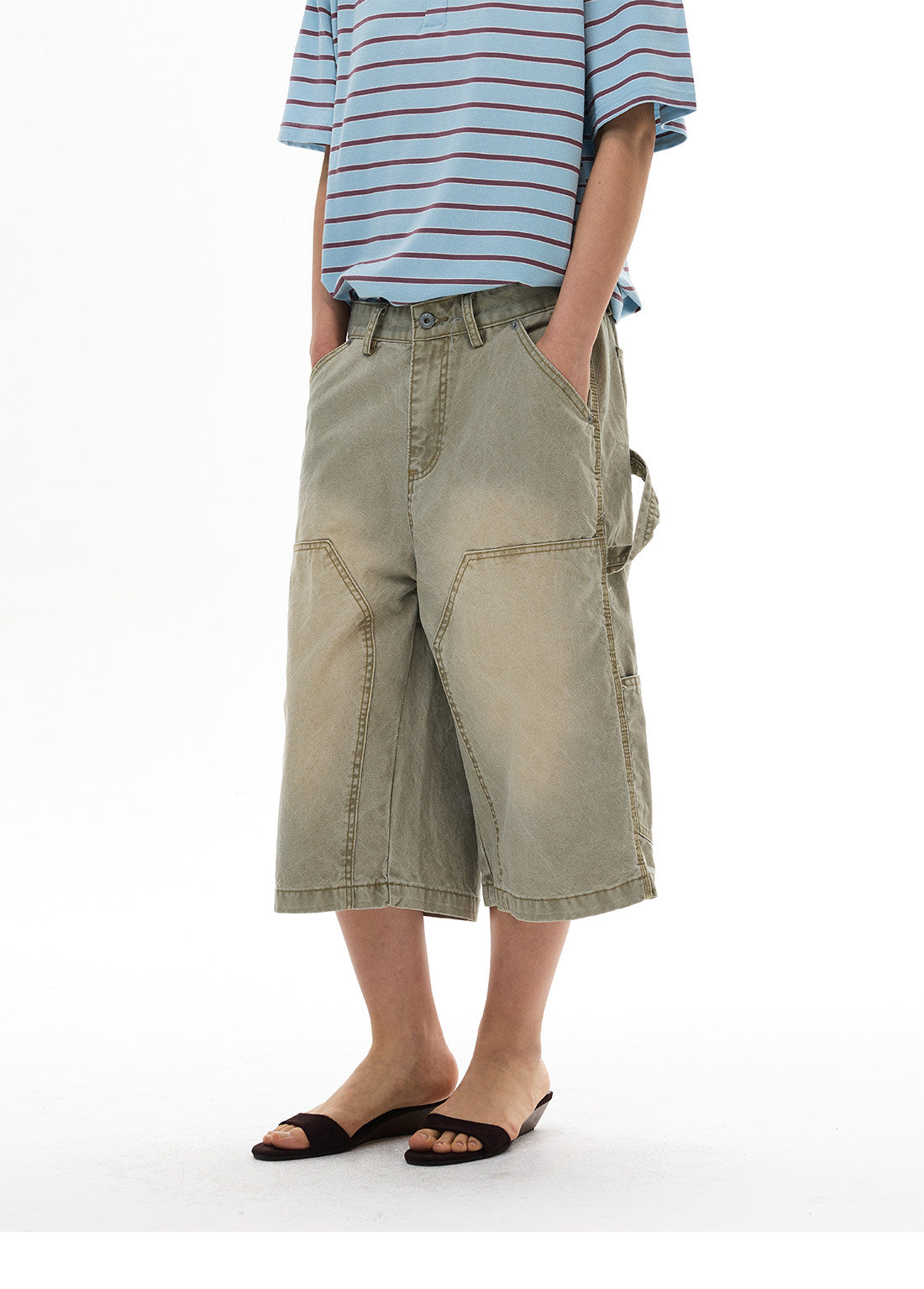 QS824B denim shorts