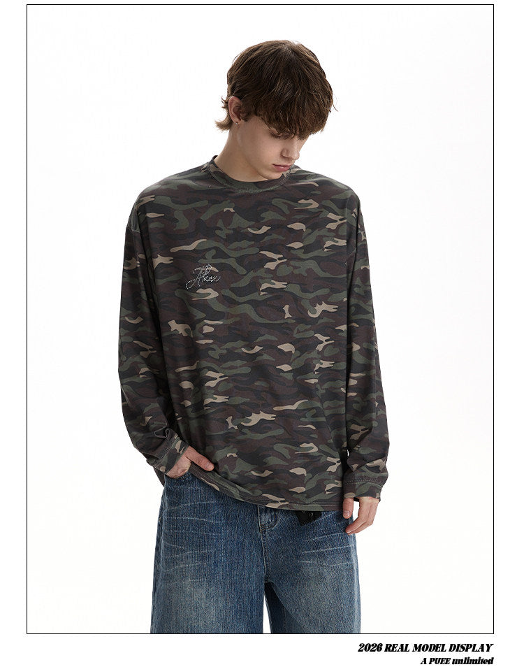 QS716B camouflage L/S tee