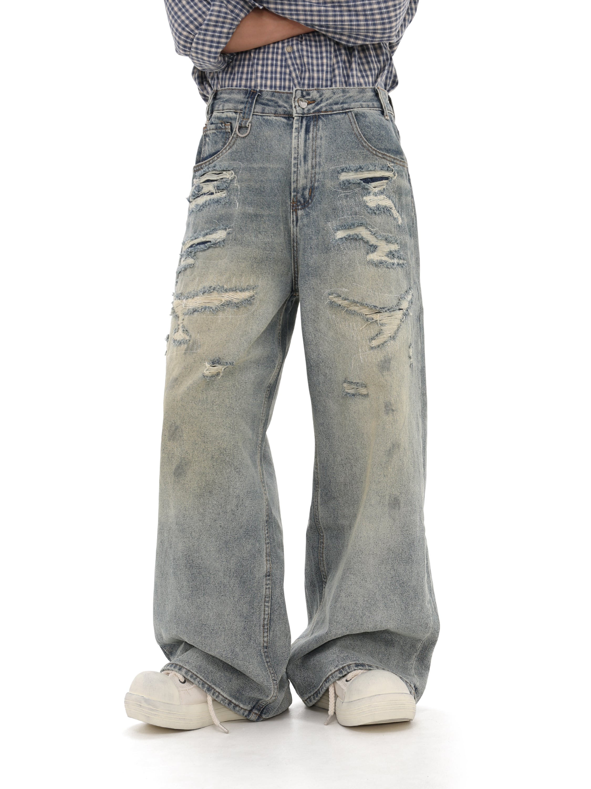 QS794A damage denim