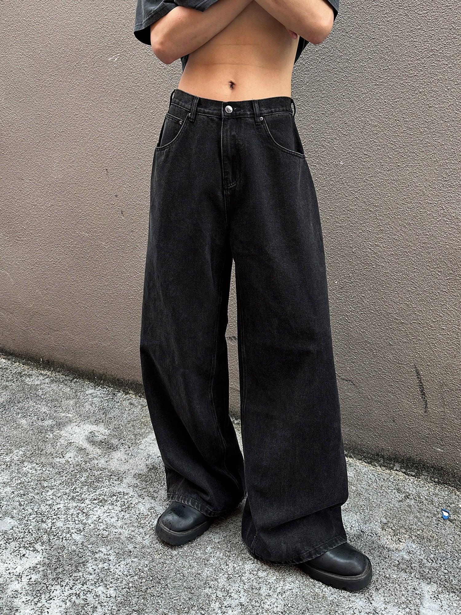 QS821B wash denim