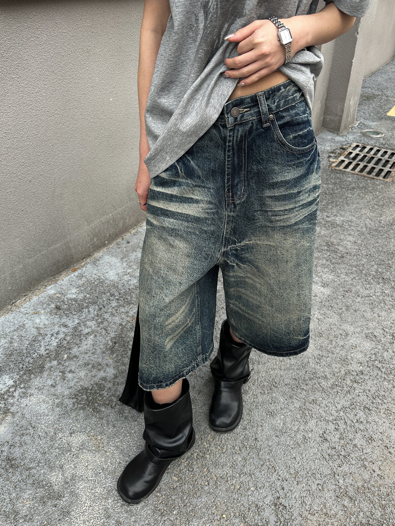 QS819B denim shorts