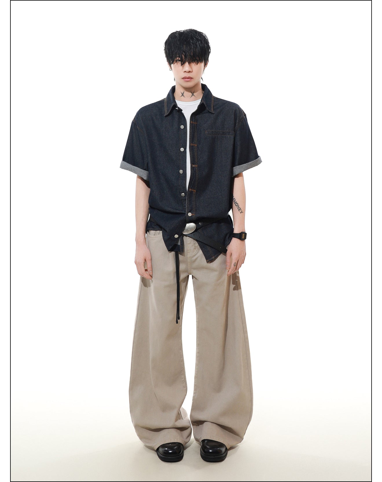 QS446B denim shirts