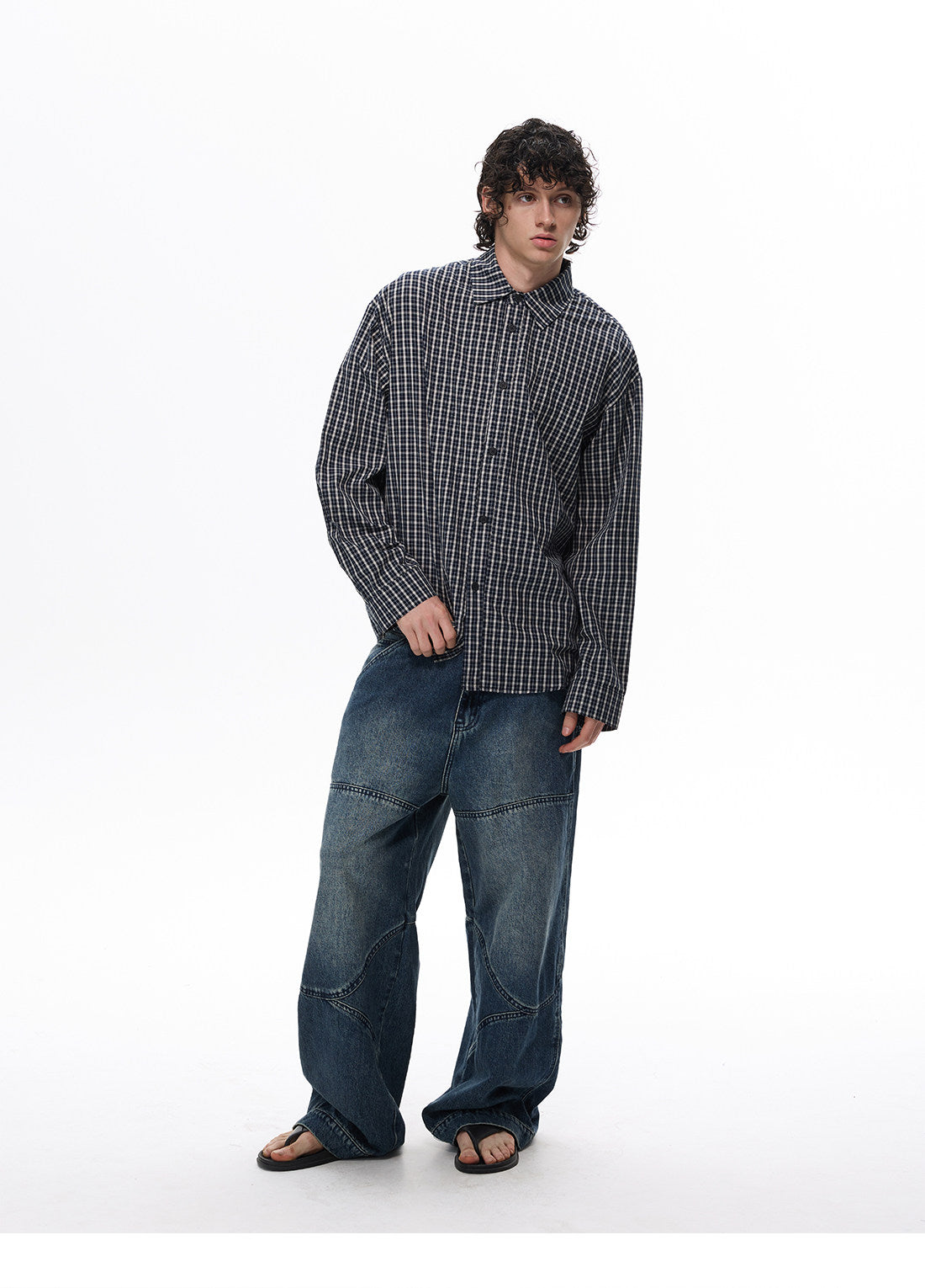 QS719B check shirts