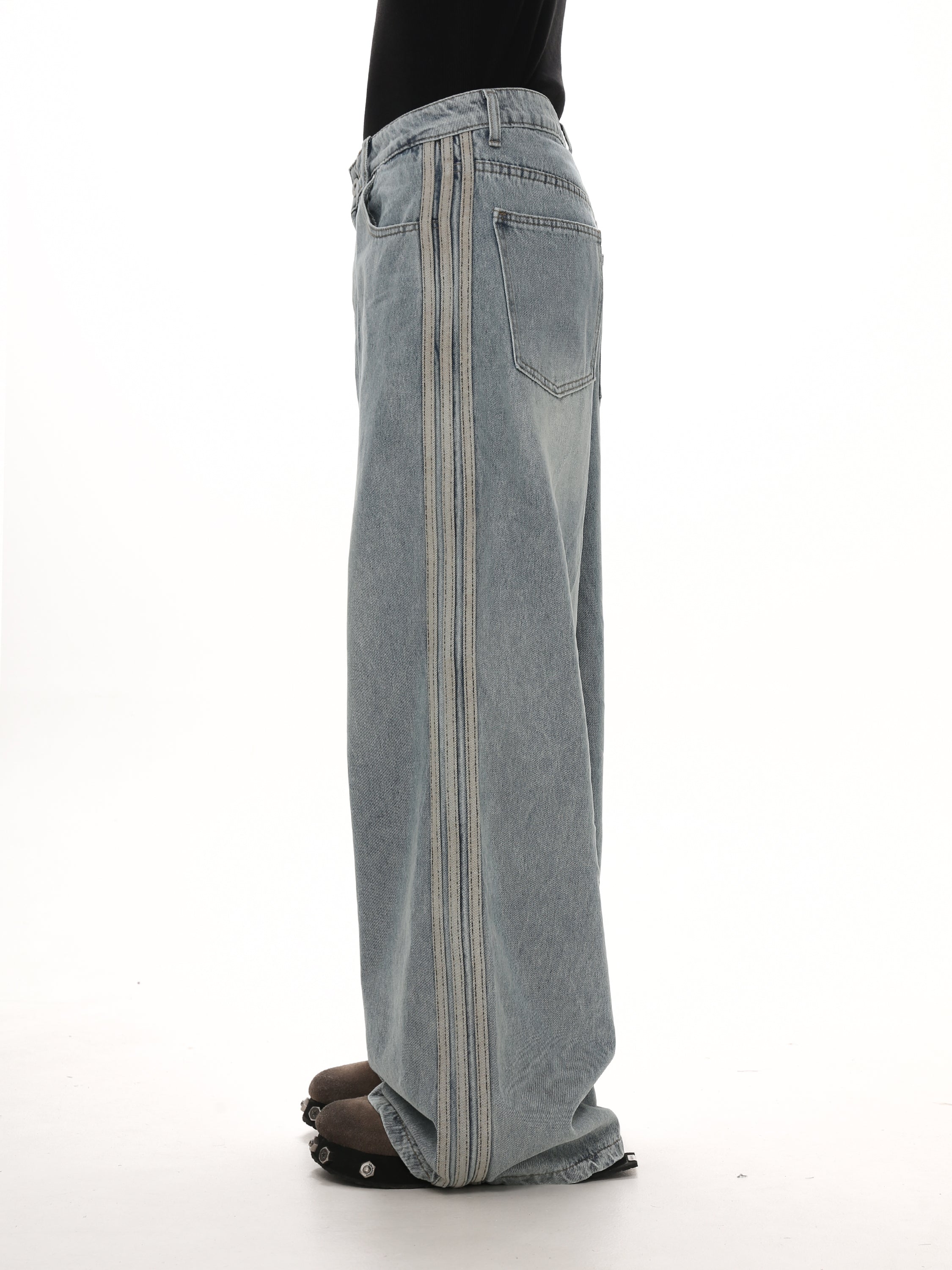 QS457A side line denim