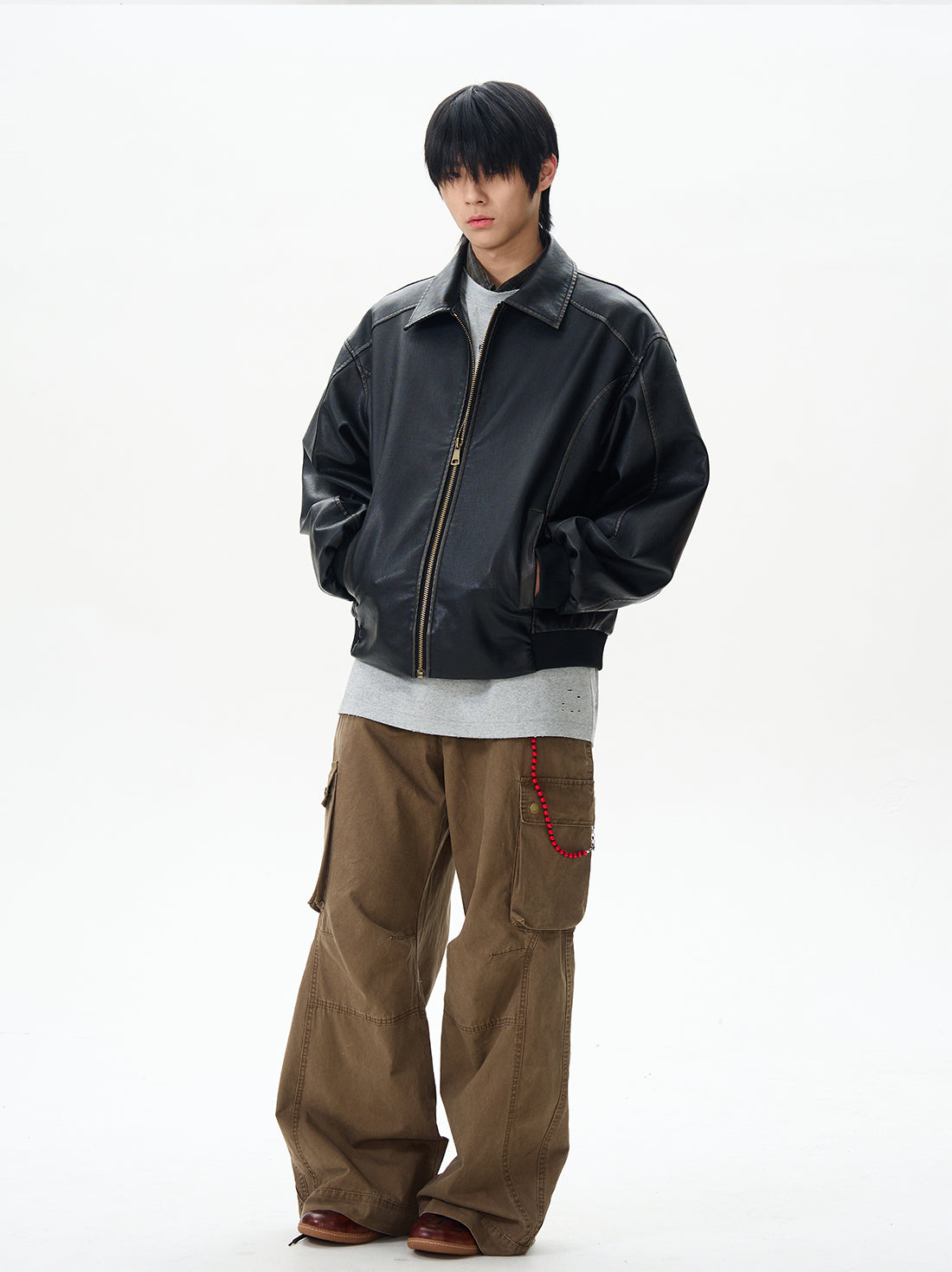 QS365B leather jacket