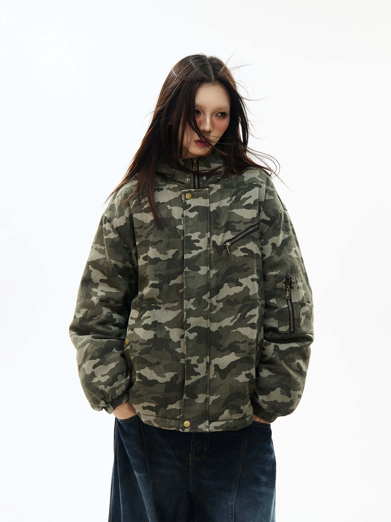 QS991A camouflage padded jacket