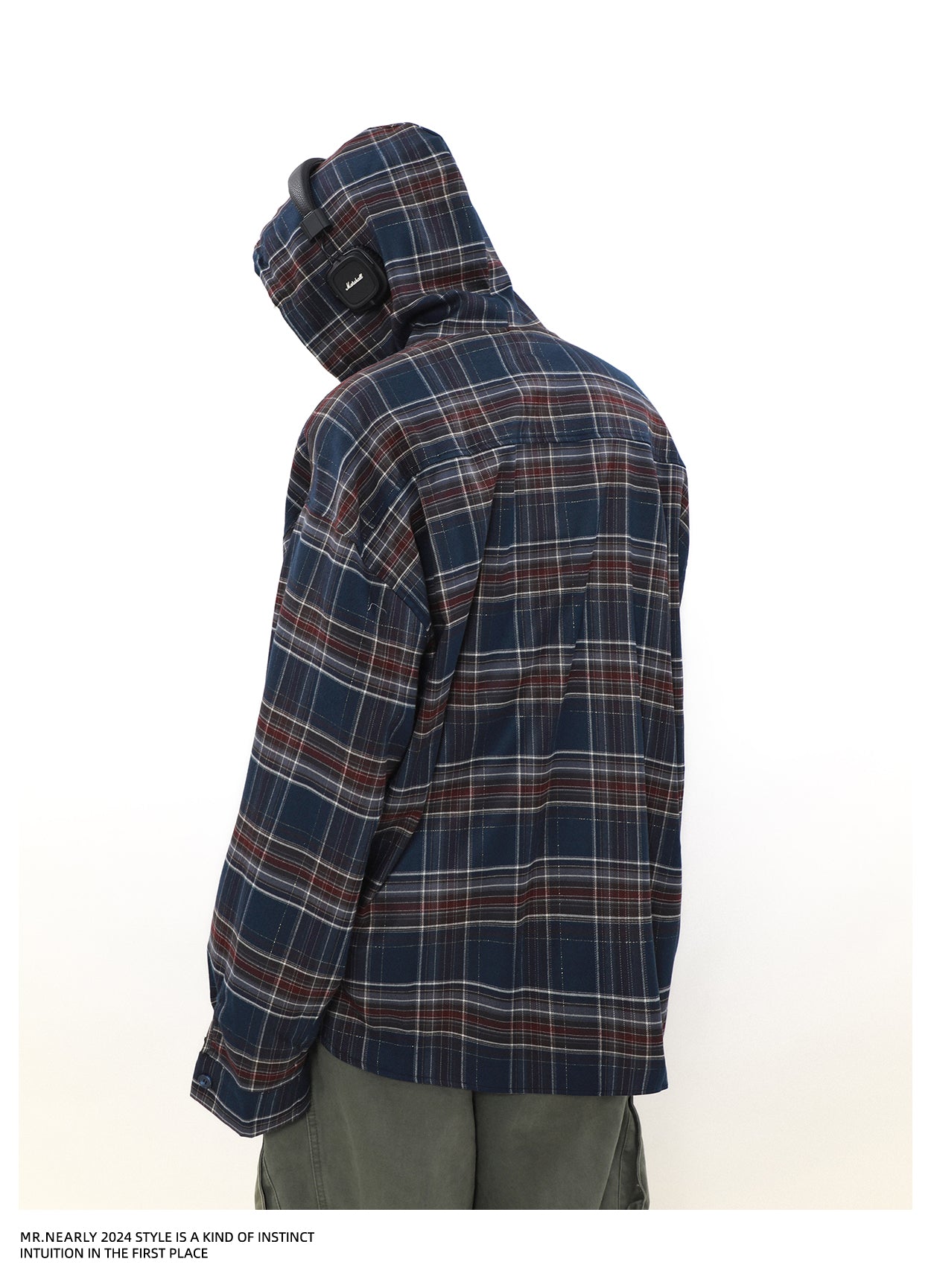 QS802A hoodie check shirts