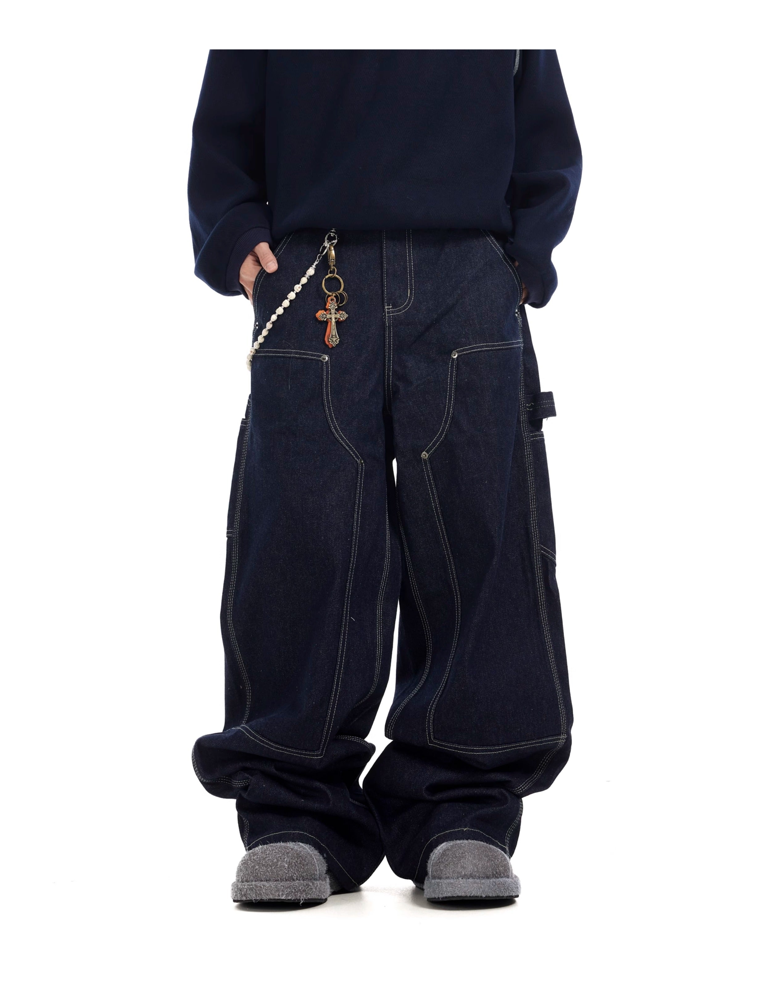 QS425B wide denim