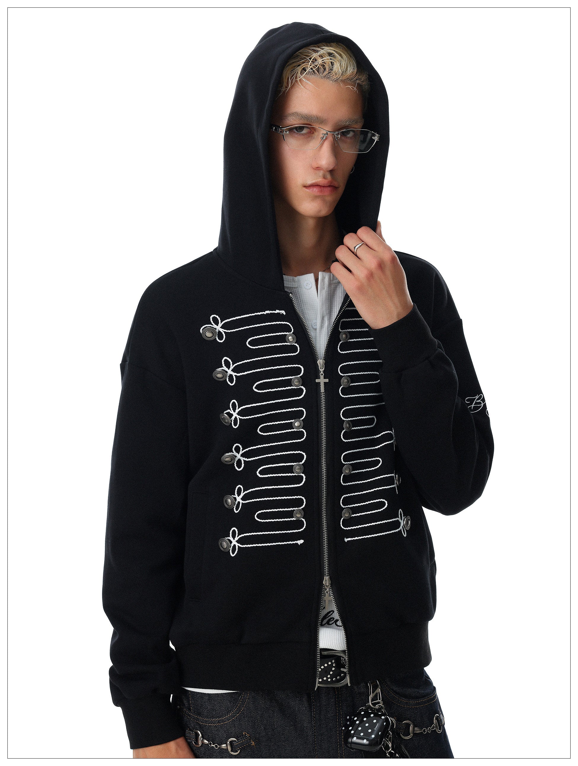 QS891B zip hoodie