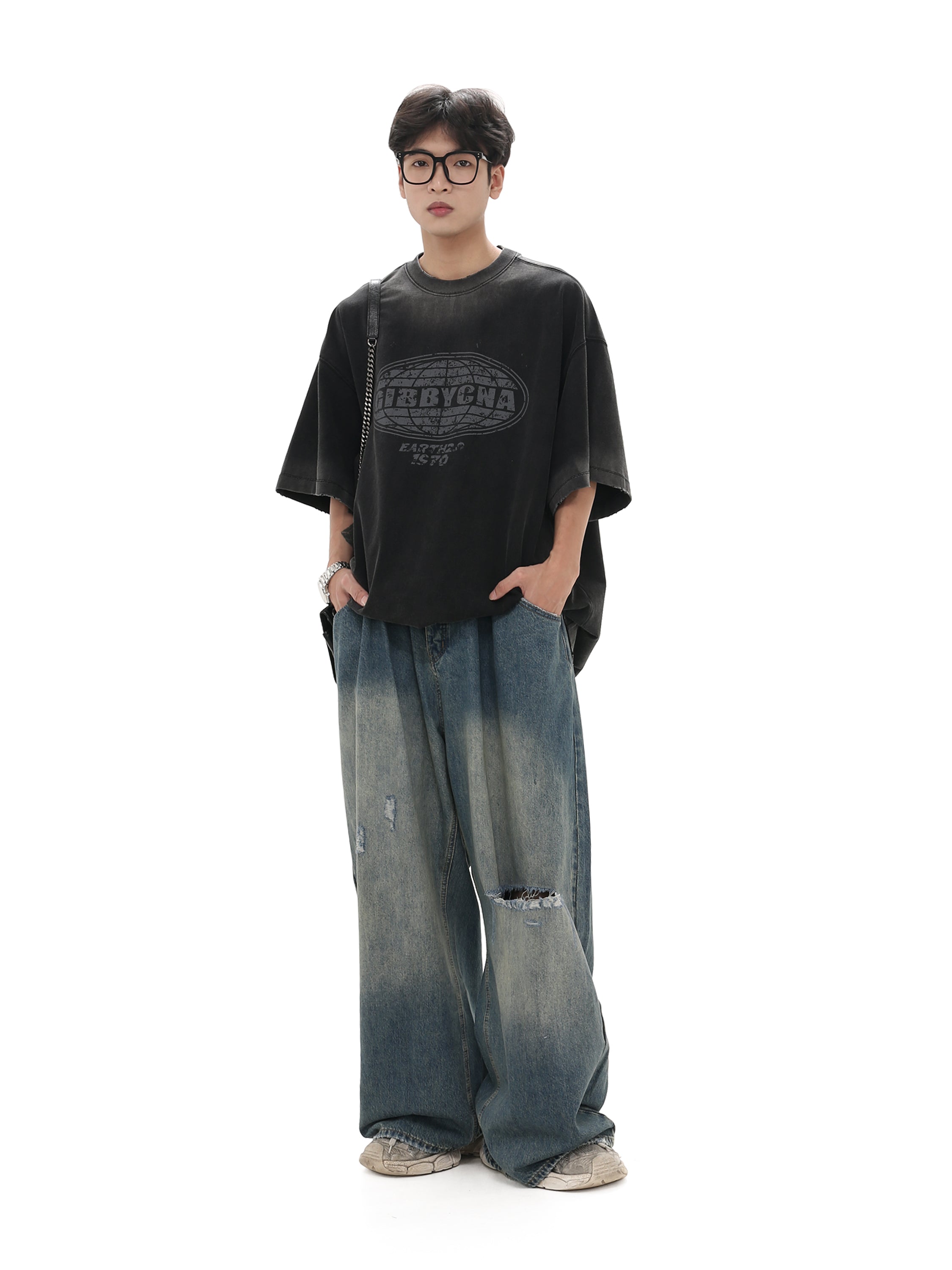 QS704A damage denim