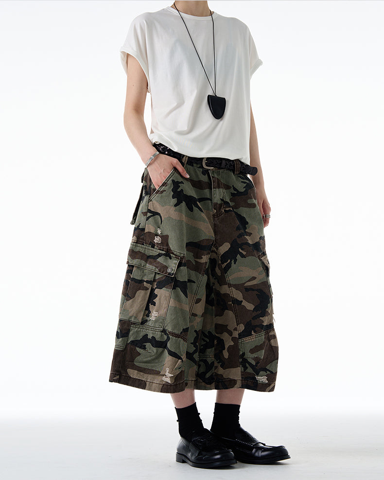 QS482B camouflage shorts