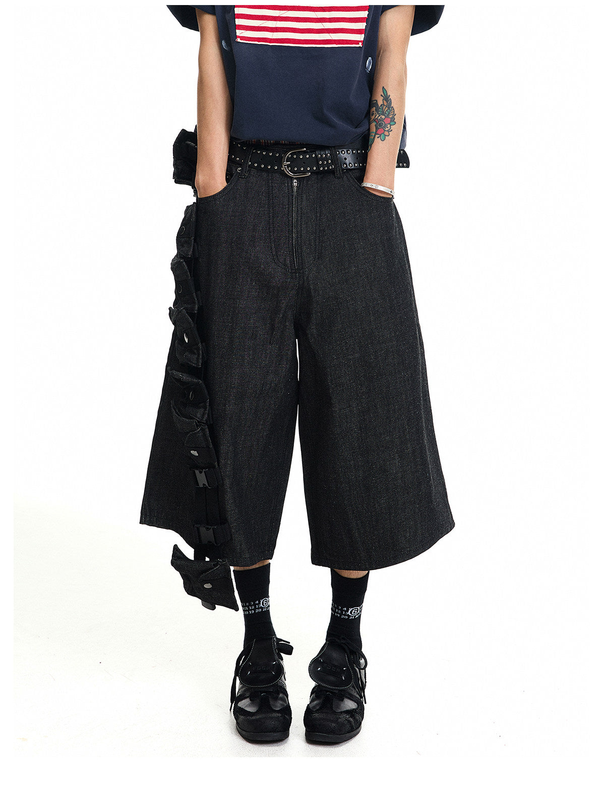 QS835B denim shorts