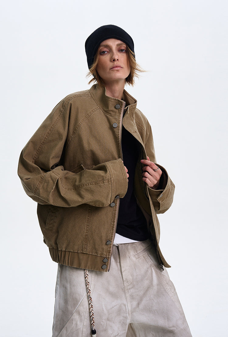 QS374B stand collar jacket