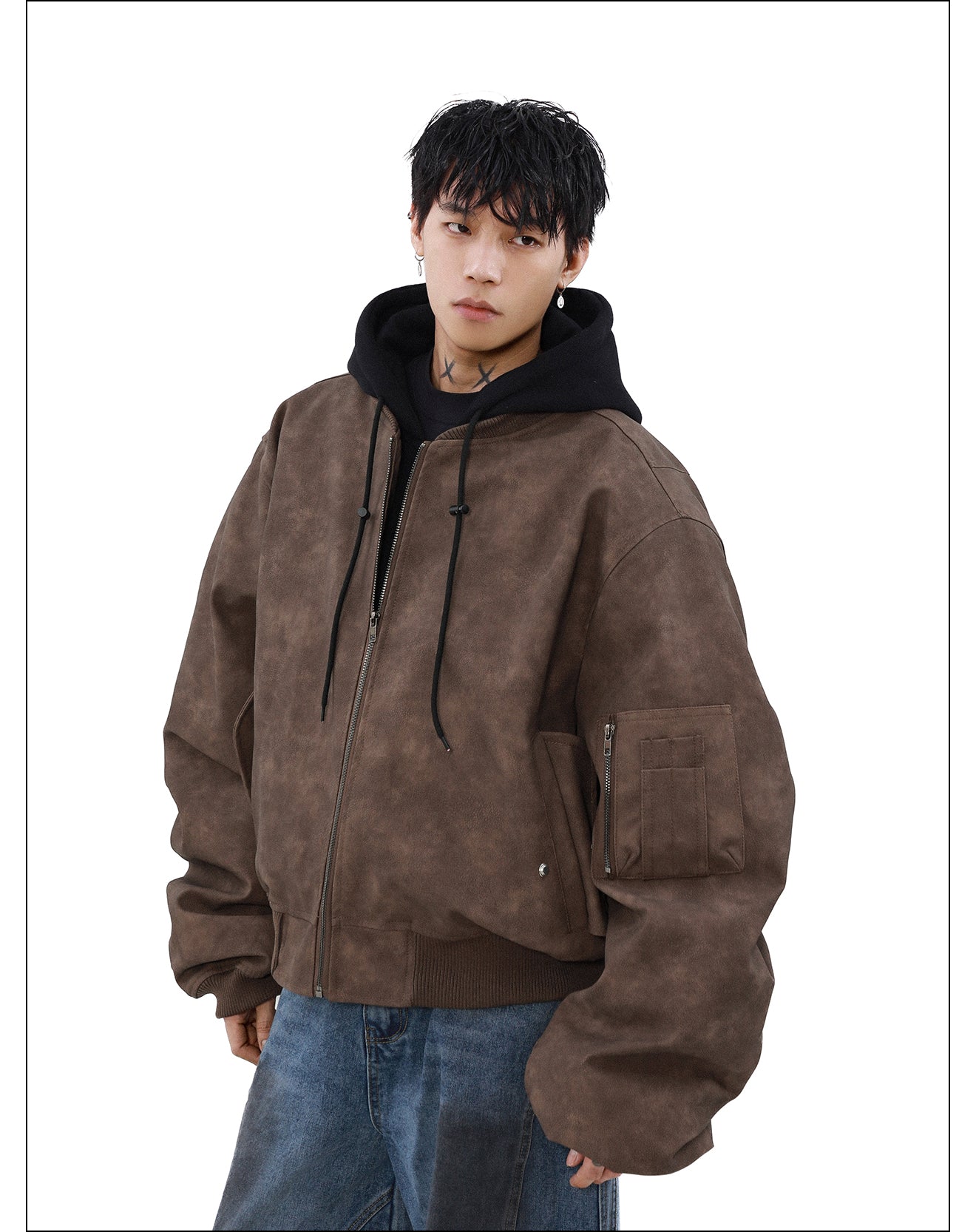 QS024B hoodie loose jacket