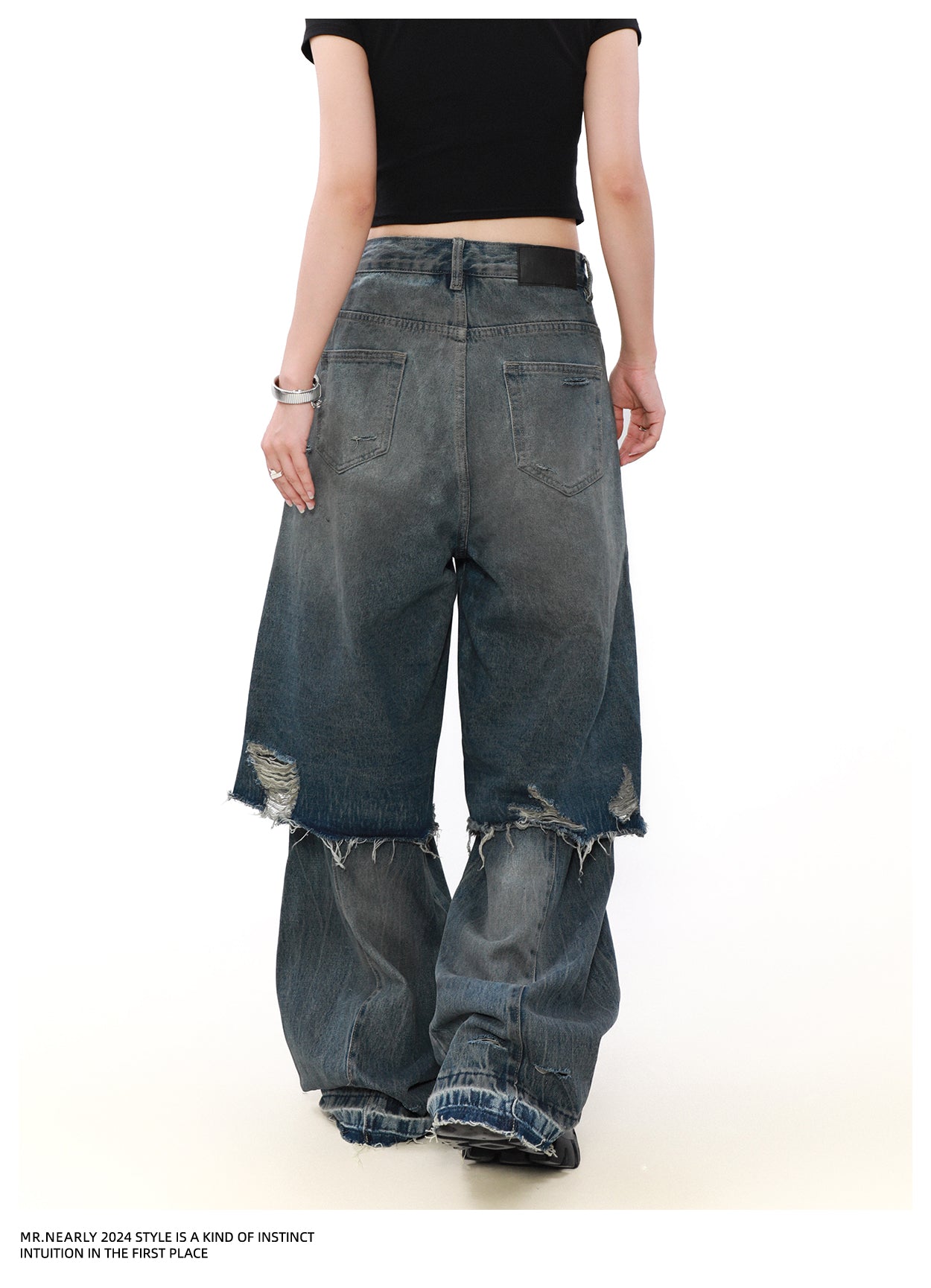 QS917A layered denim