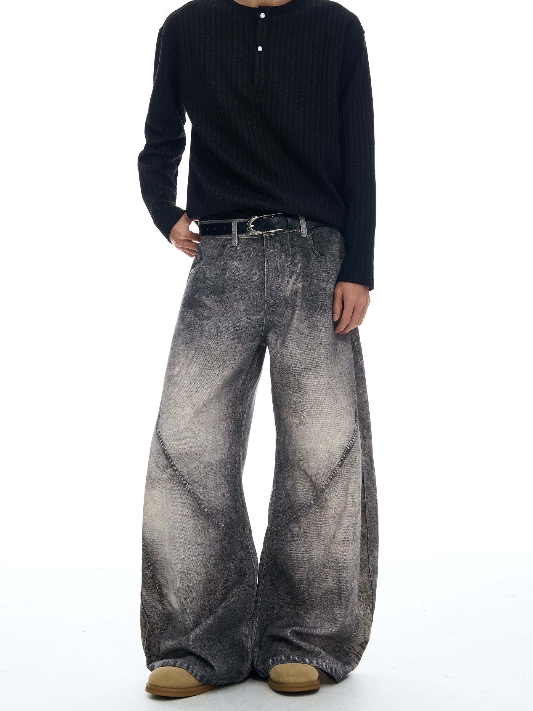 QS652B print denim