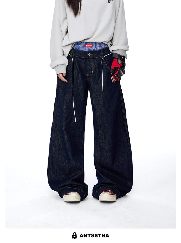 QS268B double waist denim