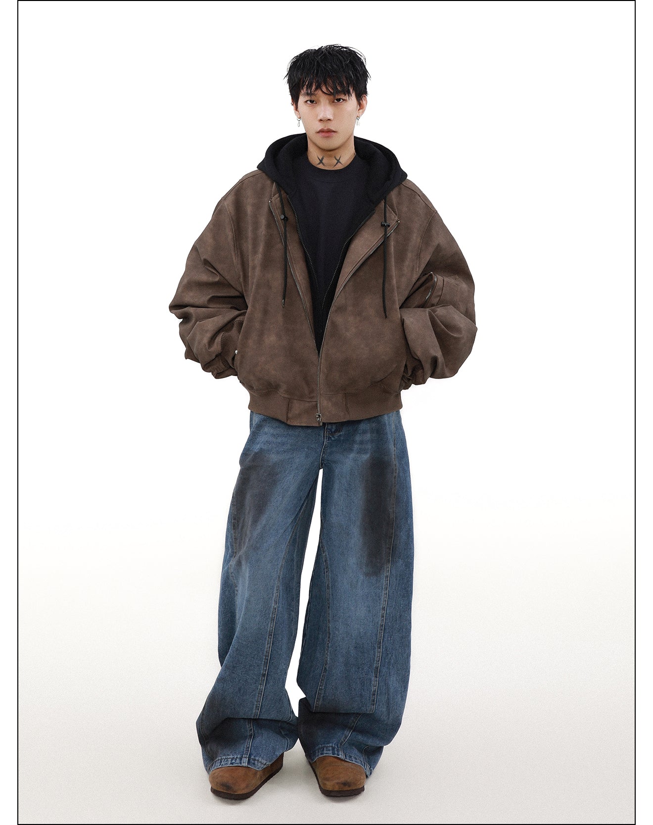 QS024B hoodie loose jacket