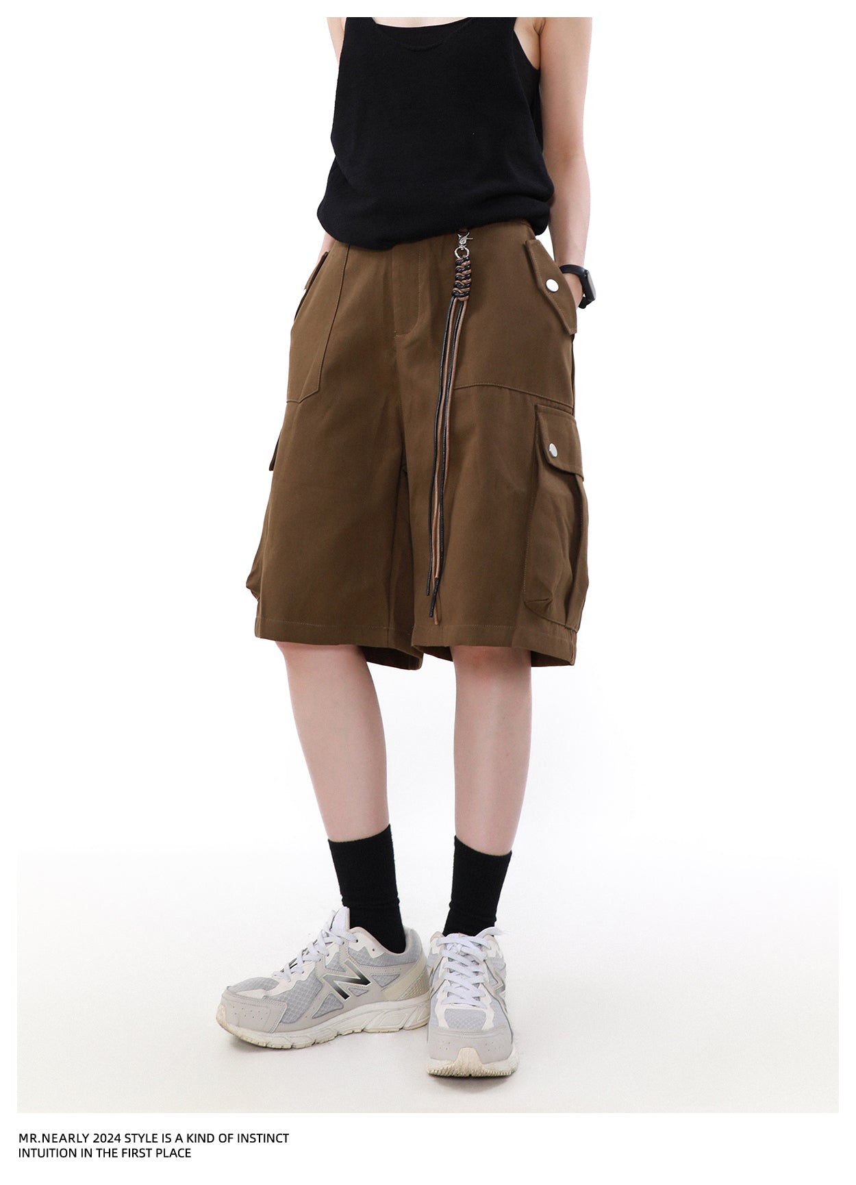 QS685A multi pocket short pants