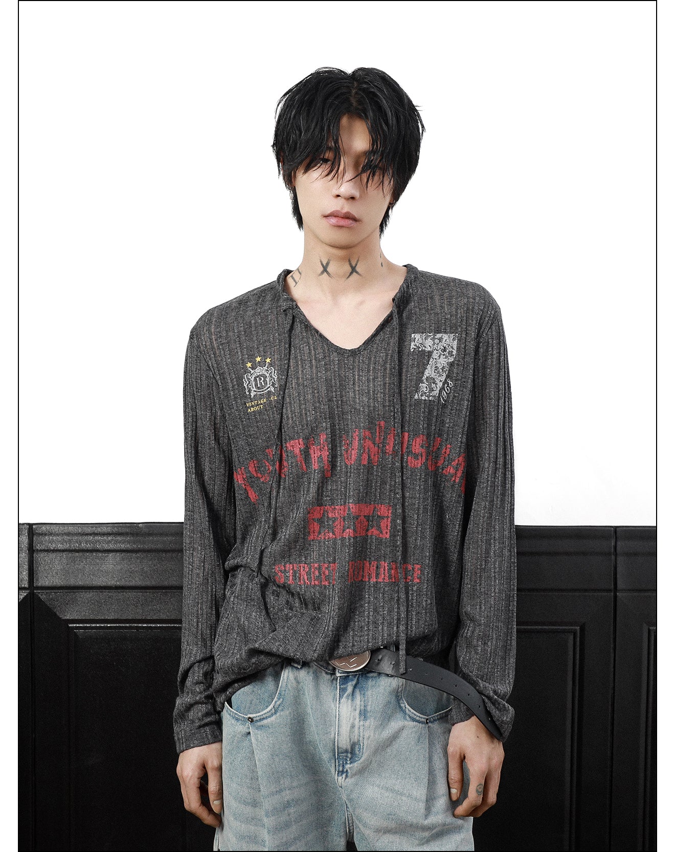 QS325B print L/S top