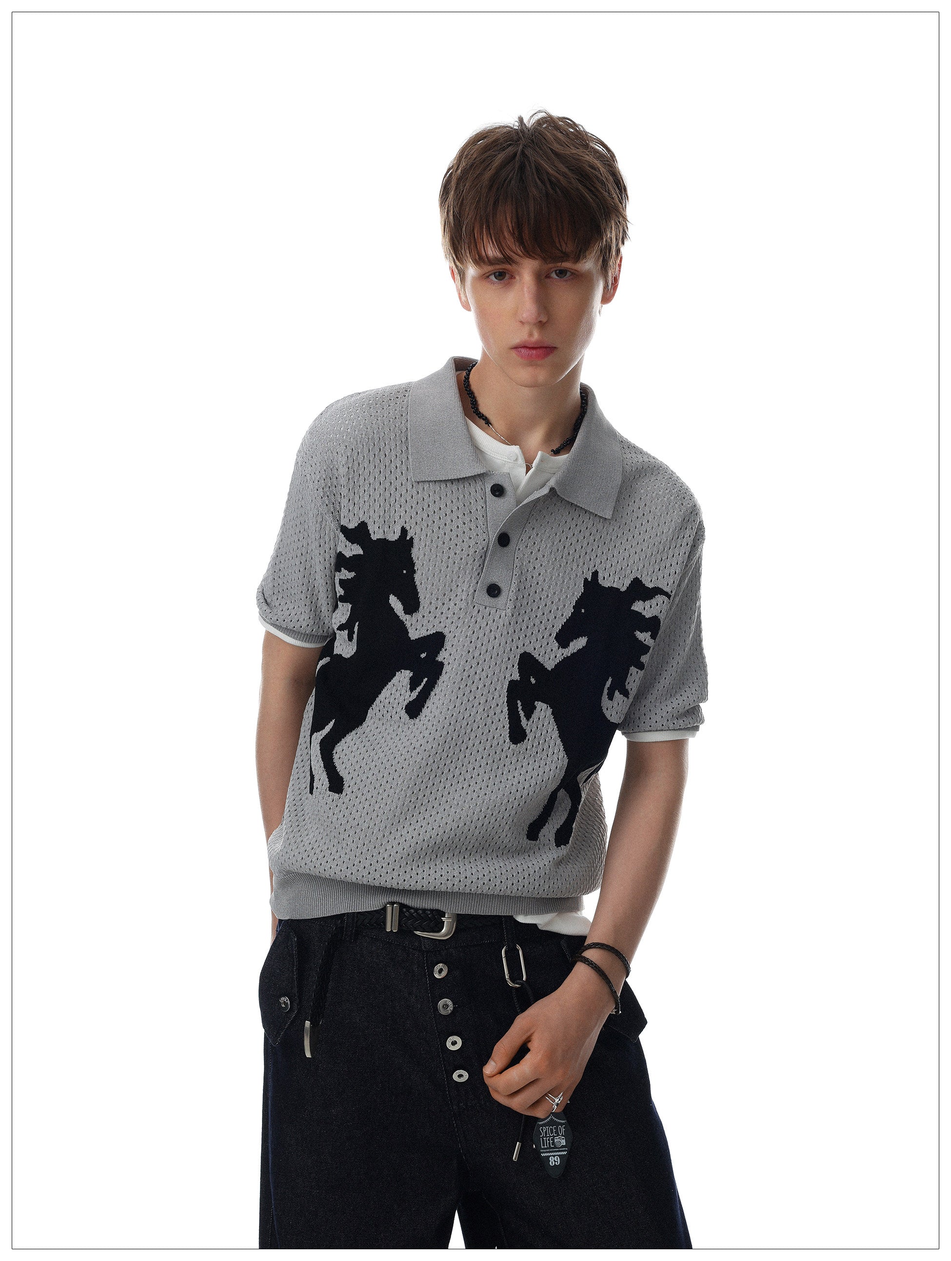 QS780B knit polo