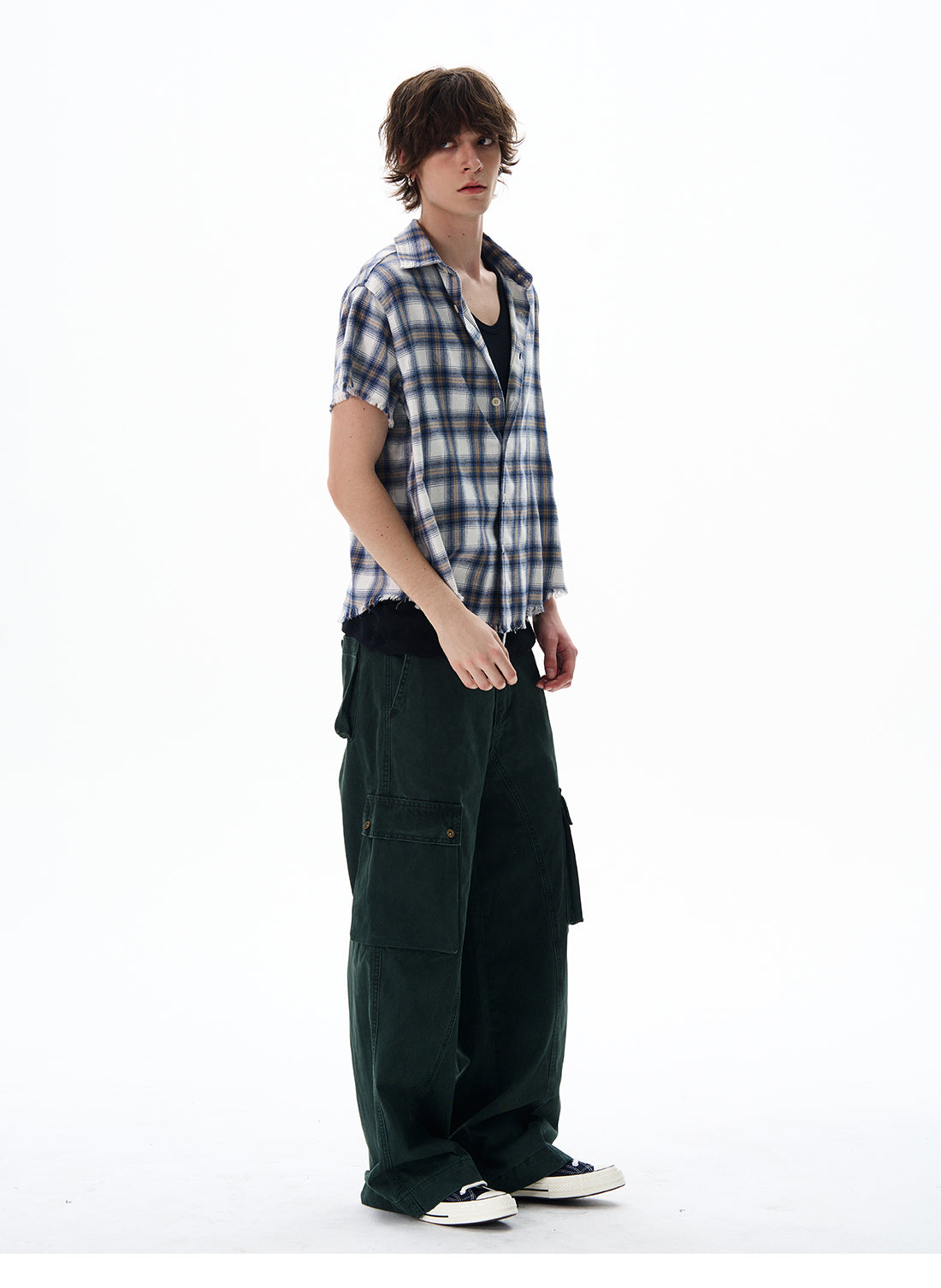 QS410B check shirts