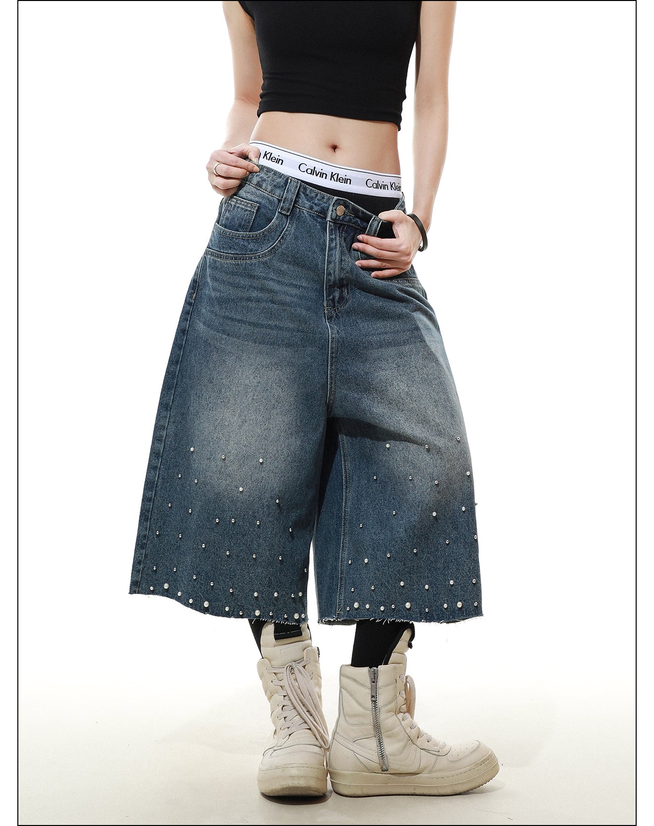 QS440B denim shorts