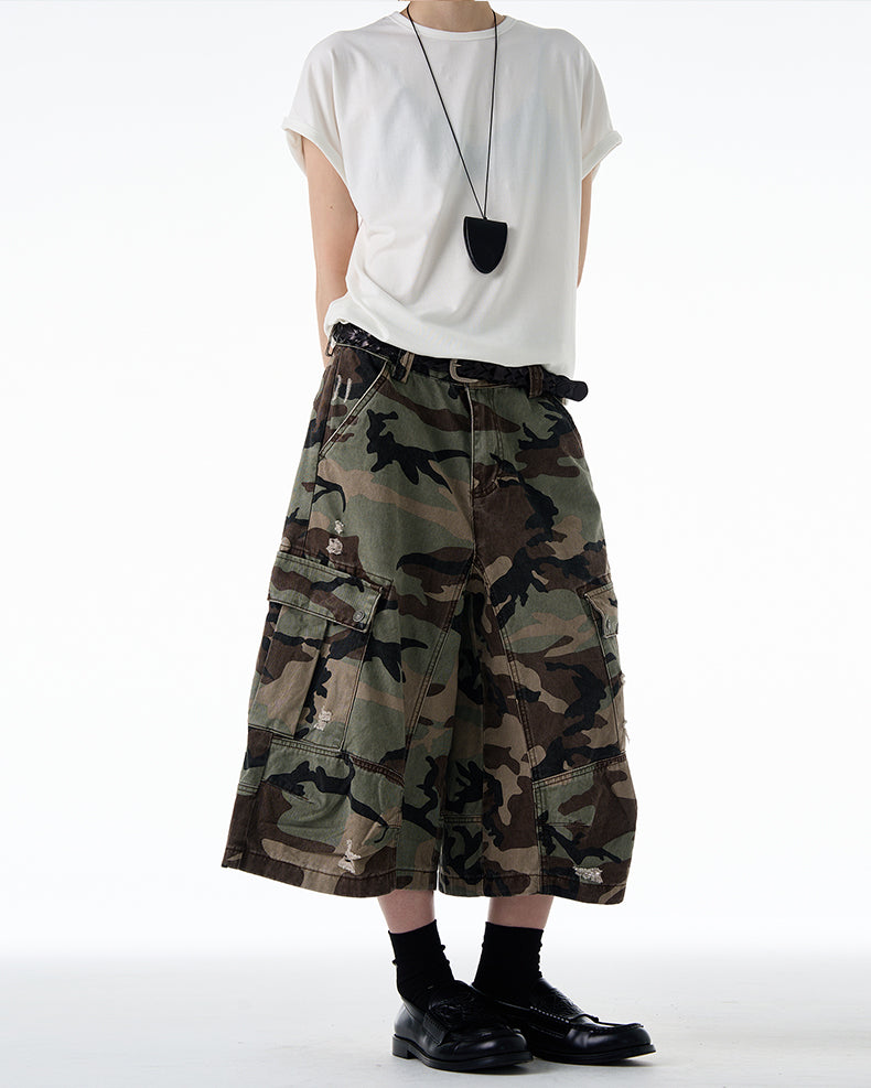 QS482B camouflage shorts