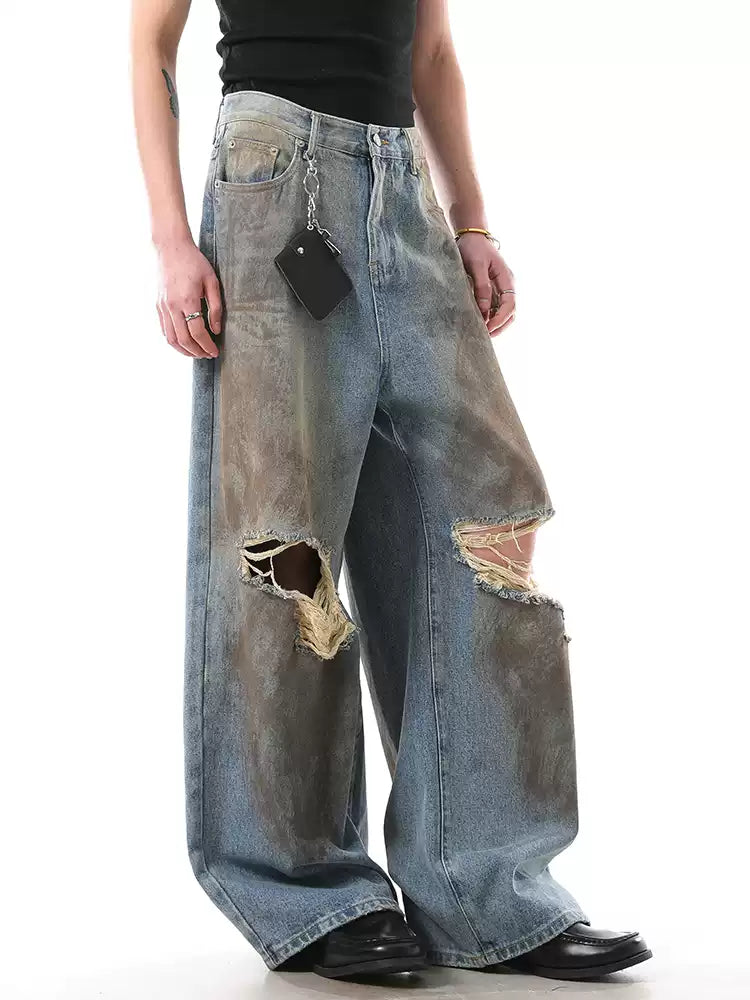 QS403B damage denim