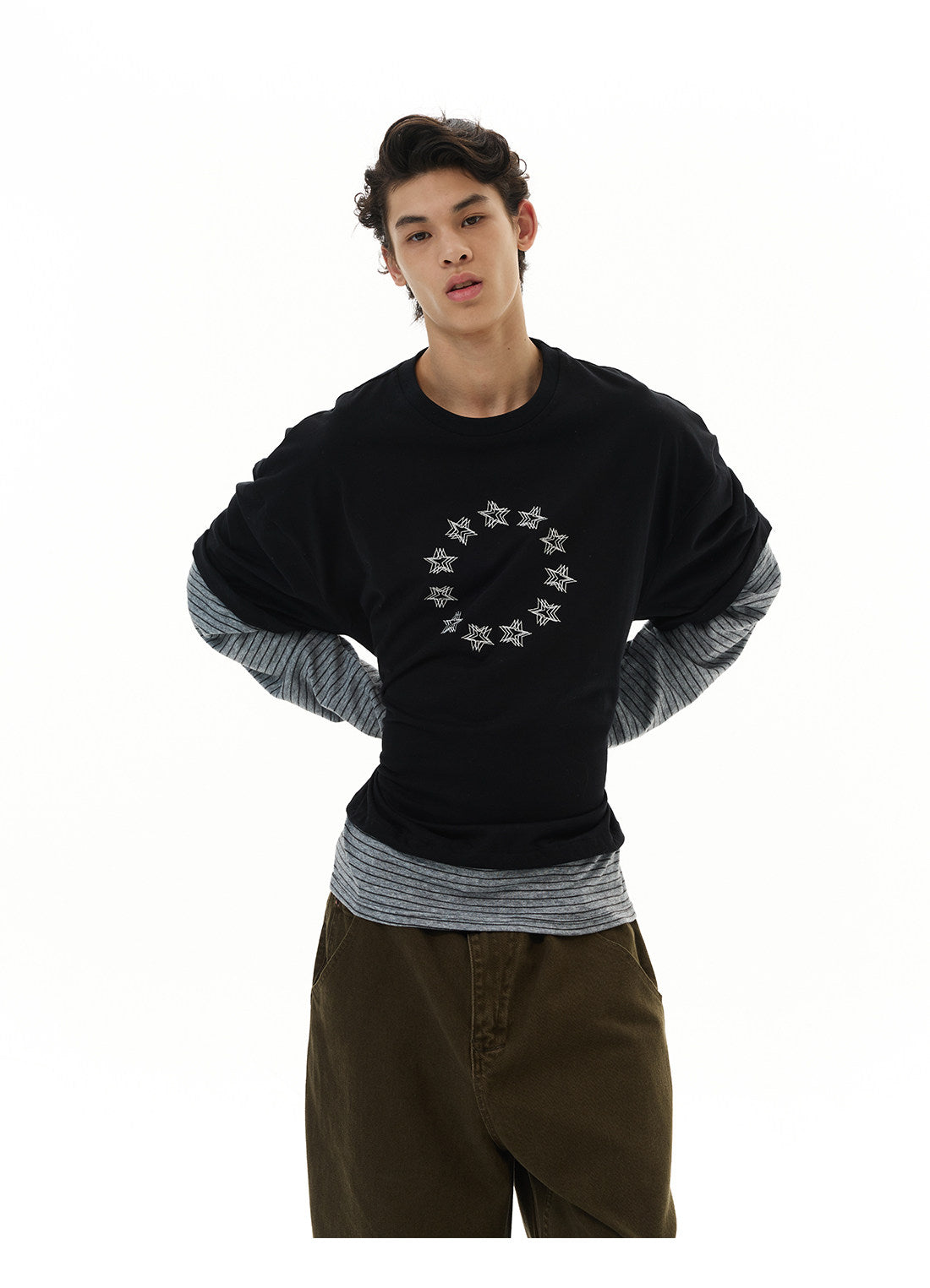 QS734B layered L/S tee