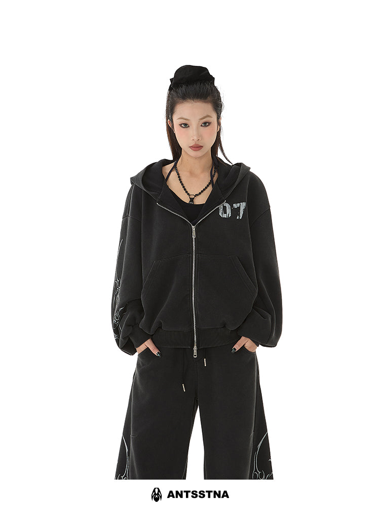 QS331B zip hoodie