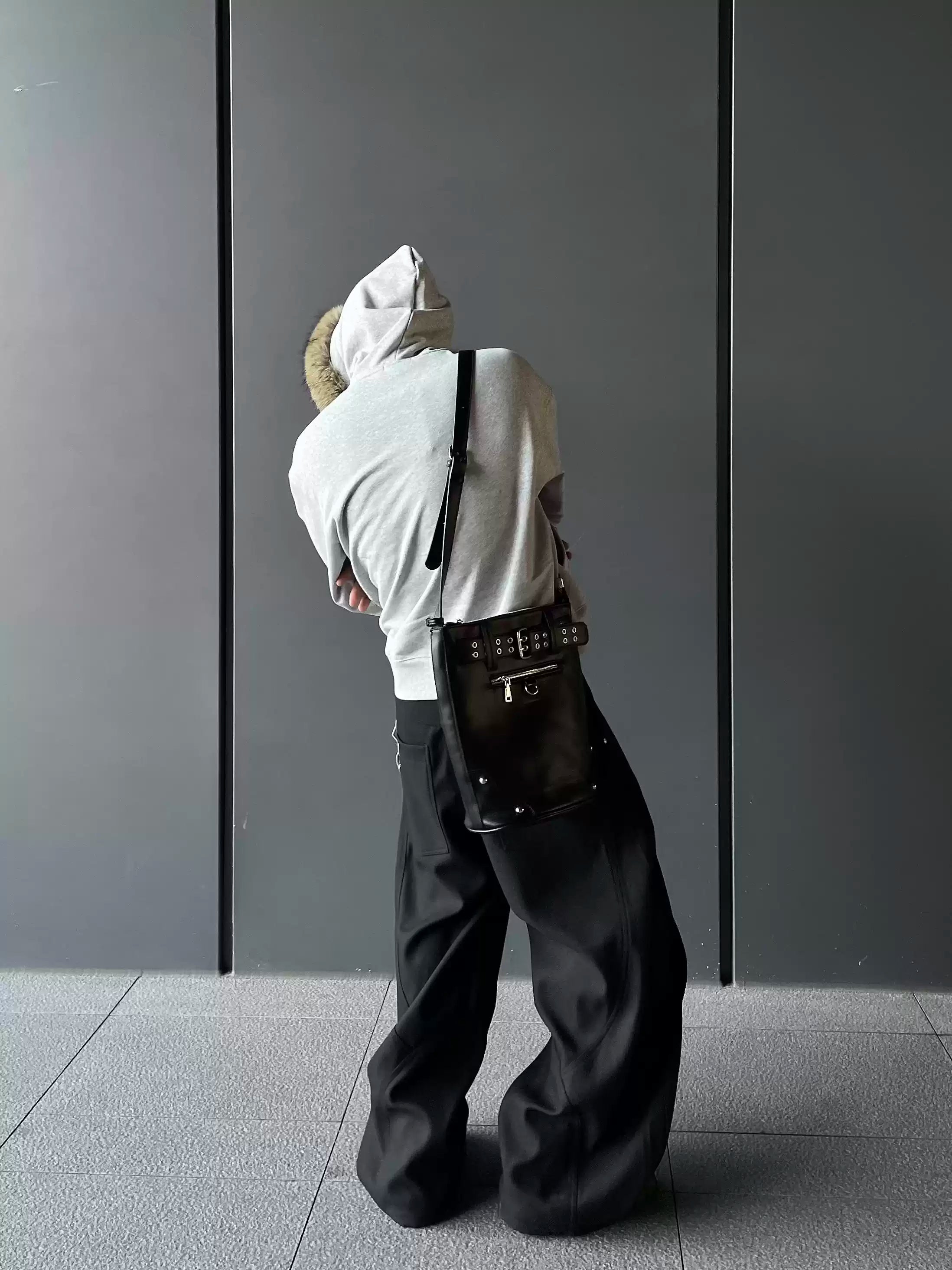 QS298B fur zip hoodie